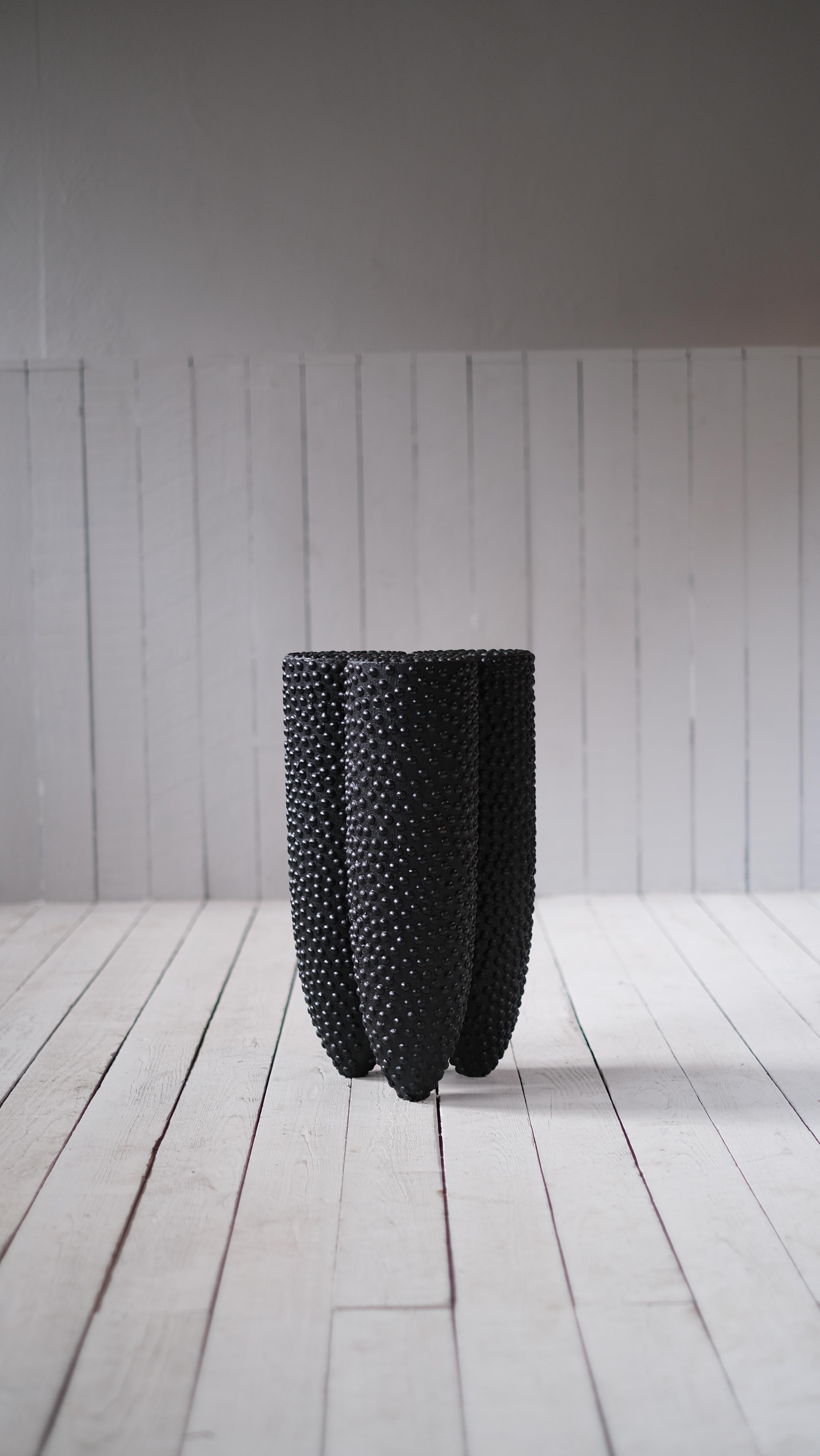 Senufo Stool Nails in Iroko Wood by Arno Declercq For Sale 1