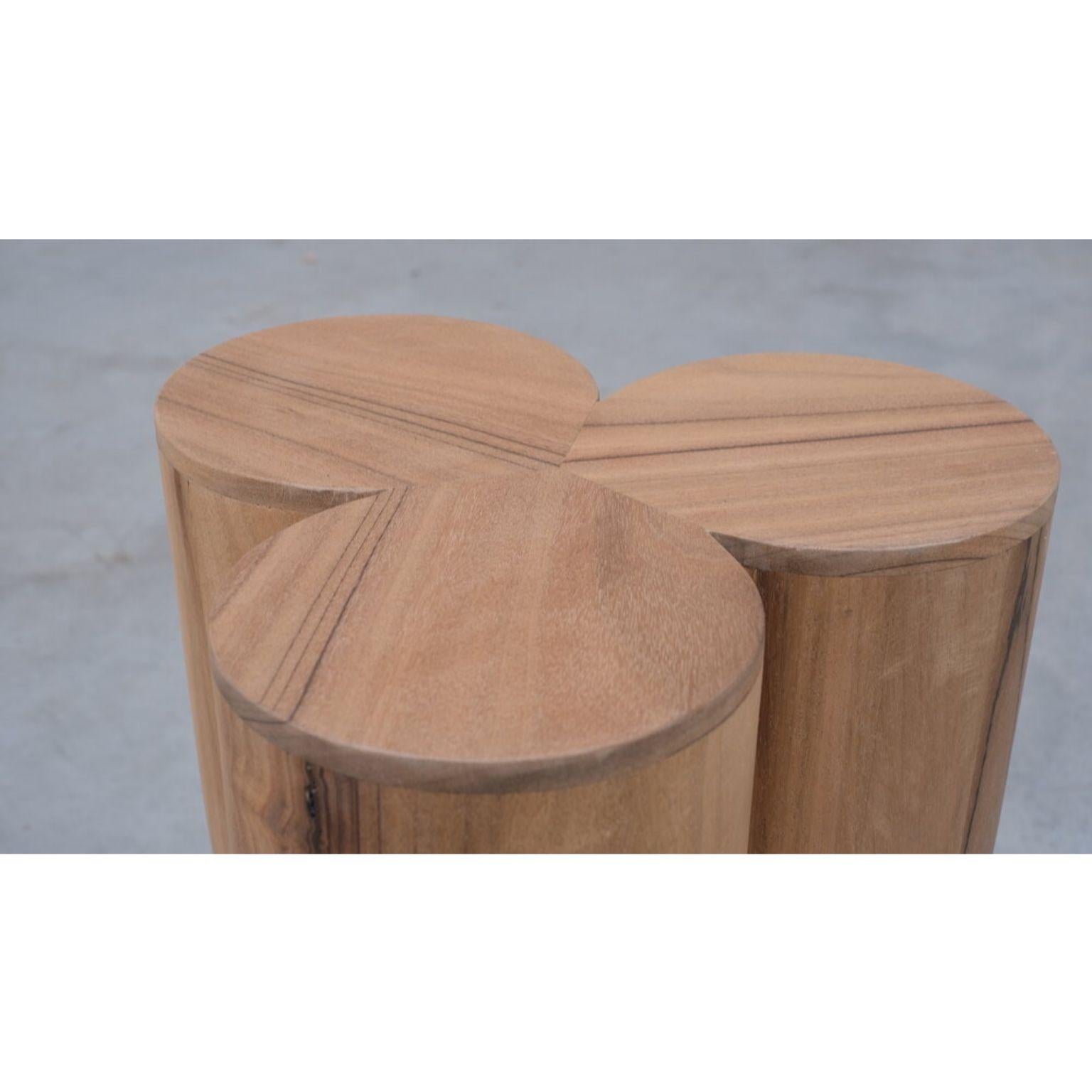 Senufo Stool Natural in African Walnut by Arno Declercq In New Condition In Geneve, CH