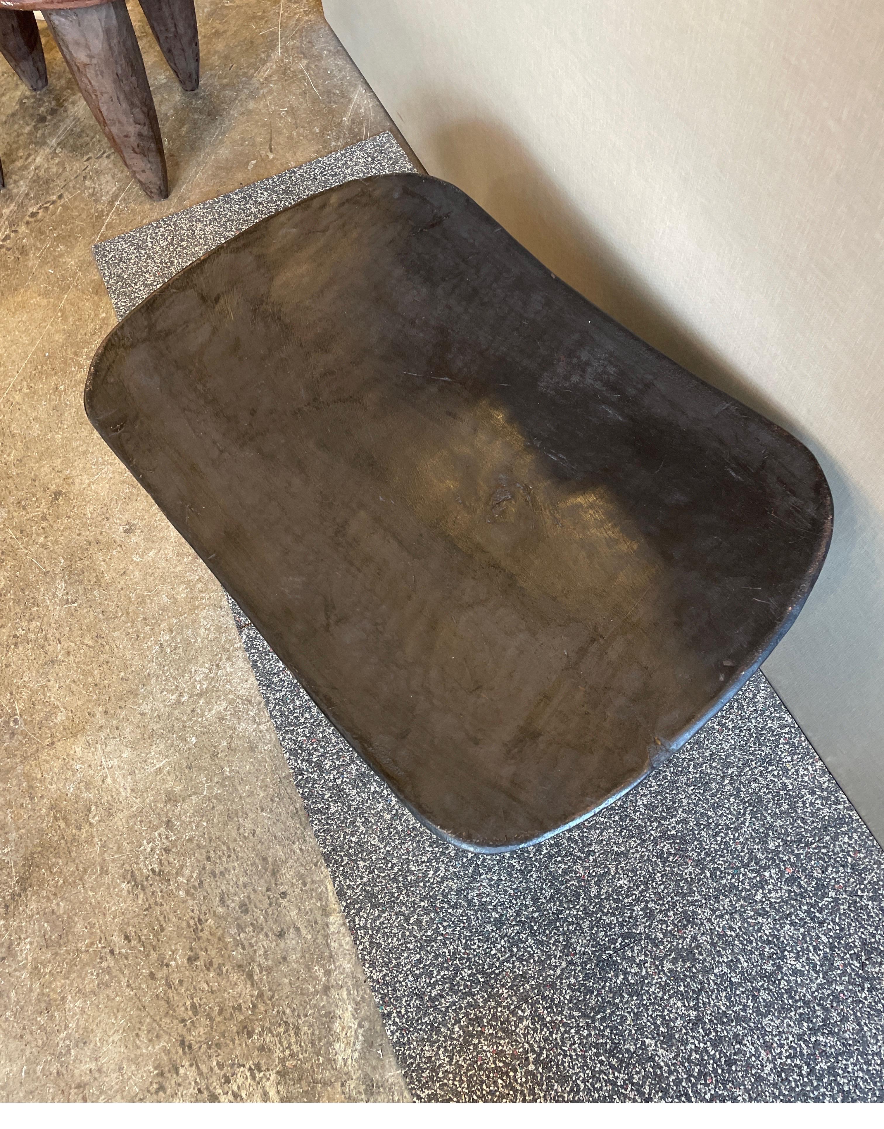 Senufo stool or side table made from one piece of wood