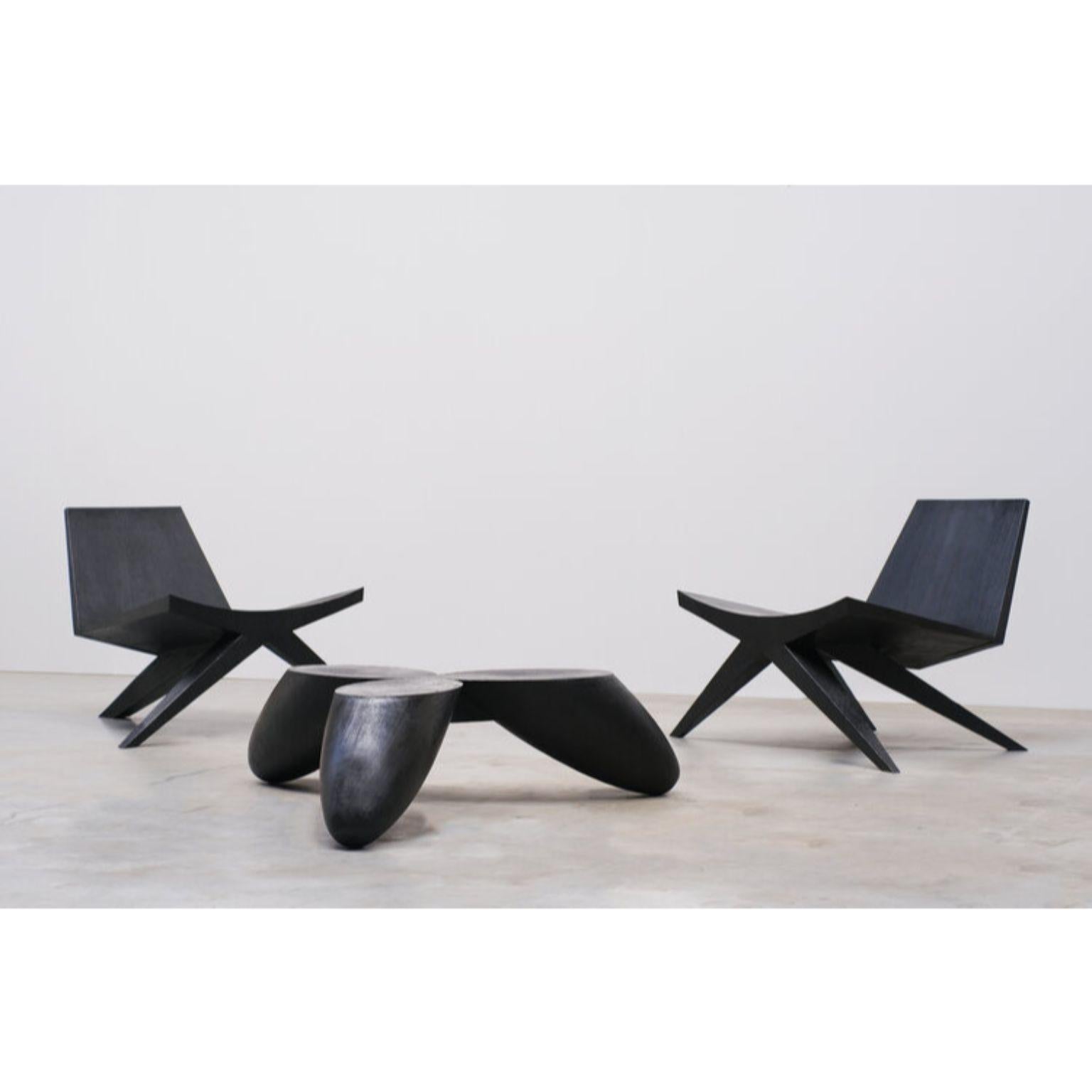 Belgian Senufo Tripod Coffee Table by Arno Declercq