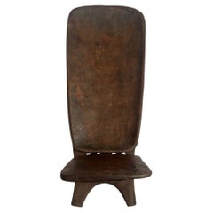 Senufu Guardian African 2-Piece Wooden Interlocking Chair