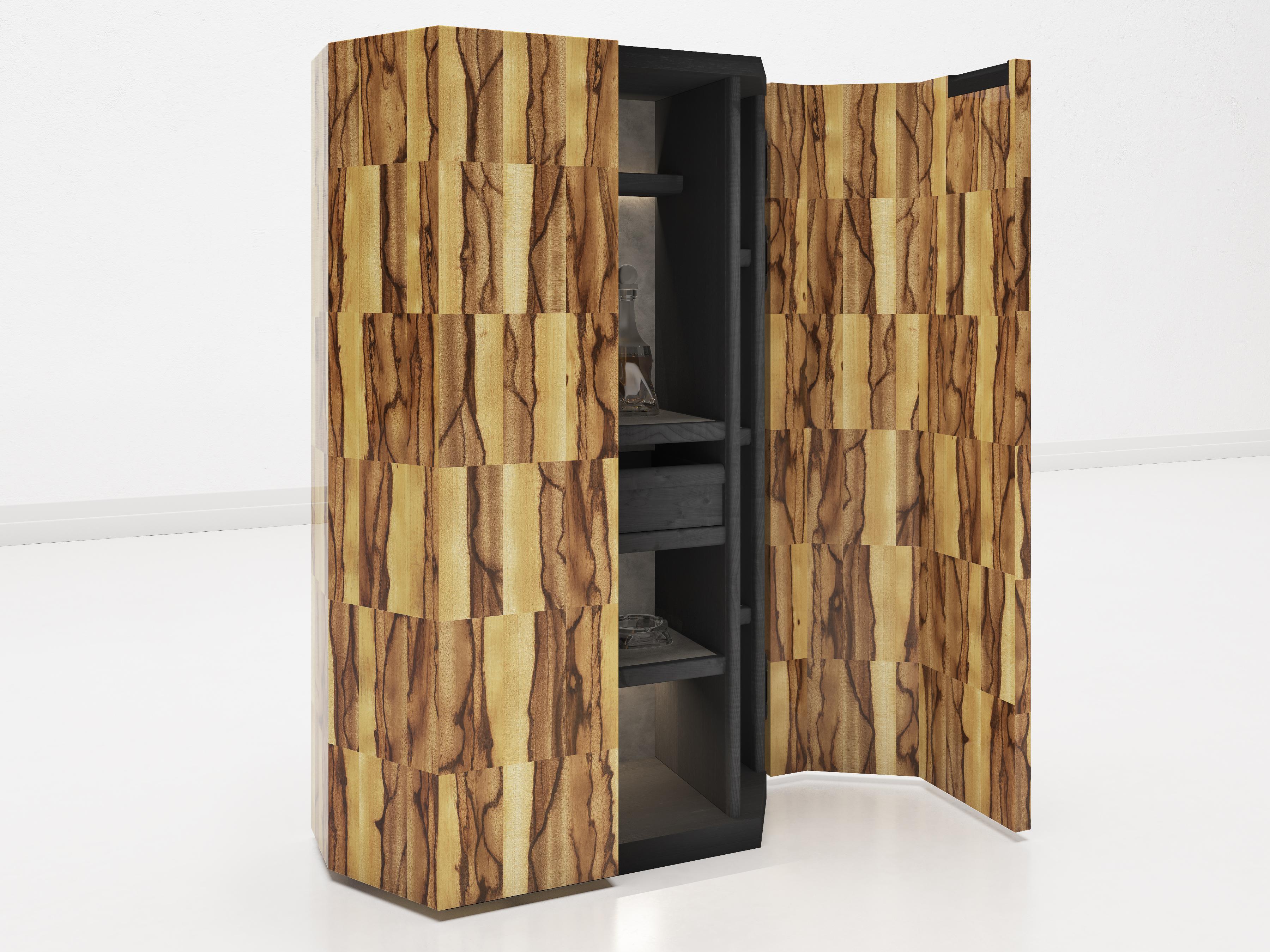 Armario Senza Fine en madera brillante Black Antiaris Italian en venta