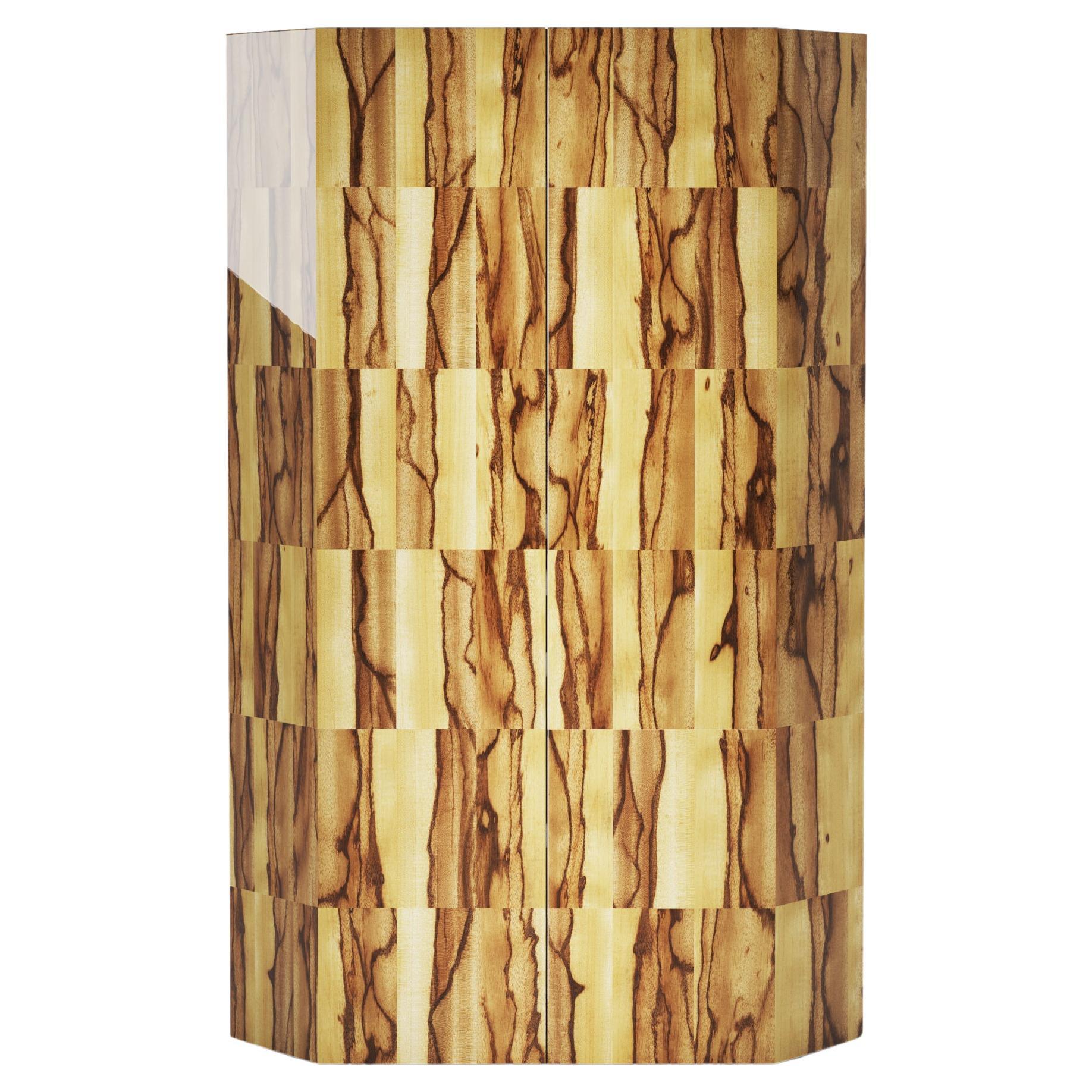 Armario Senza Fine en madera brillante Black Antiaris en venta