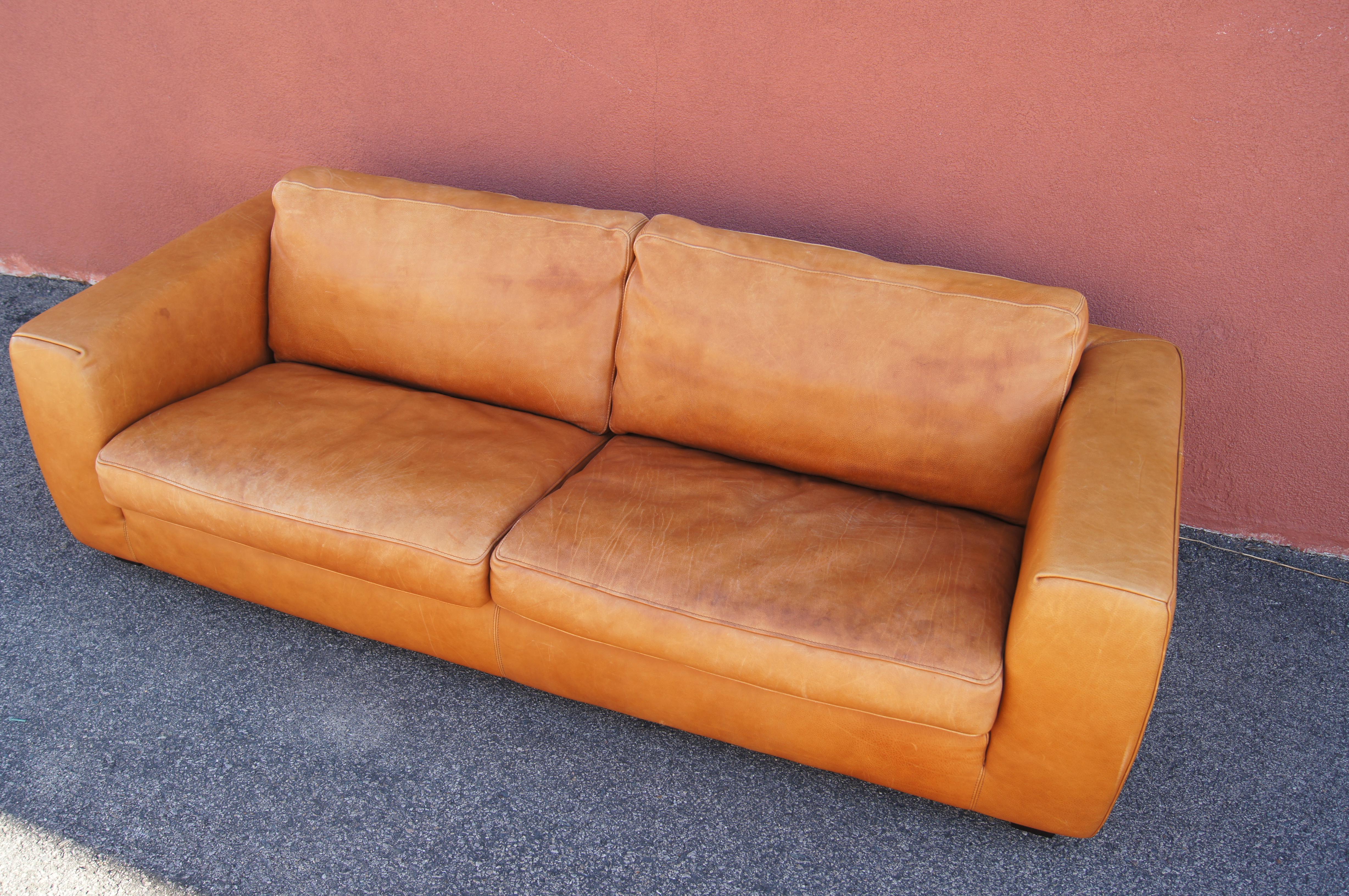 Contemporary Senza Tempo M Sofa  in Leather by Linteloo Lab For Sale