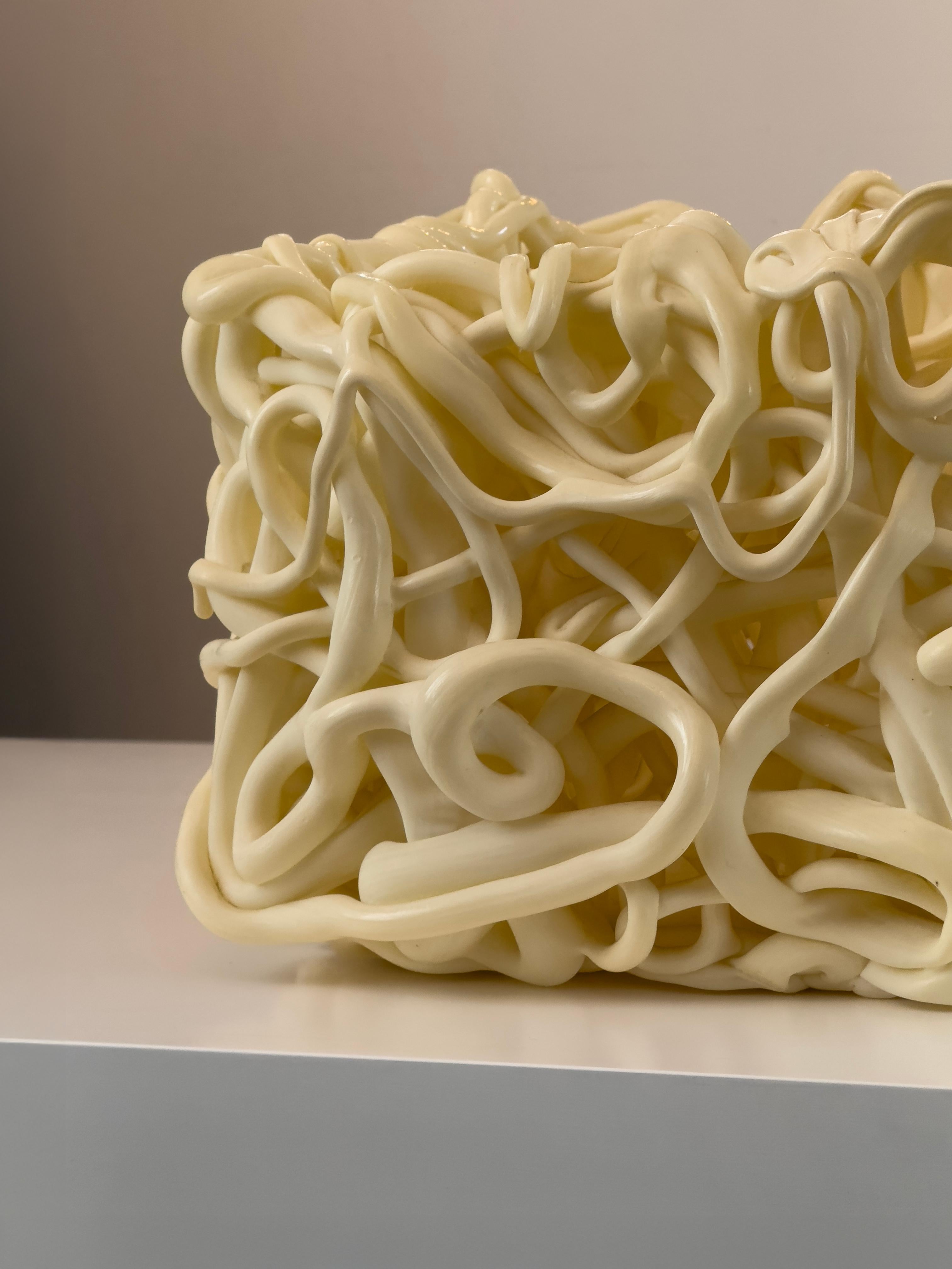 Plastique Bol carré Senzafine conçu par Gaetano Pesce pour Meritalia, Italie, 2000 en vente
