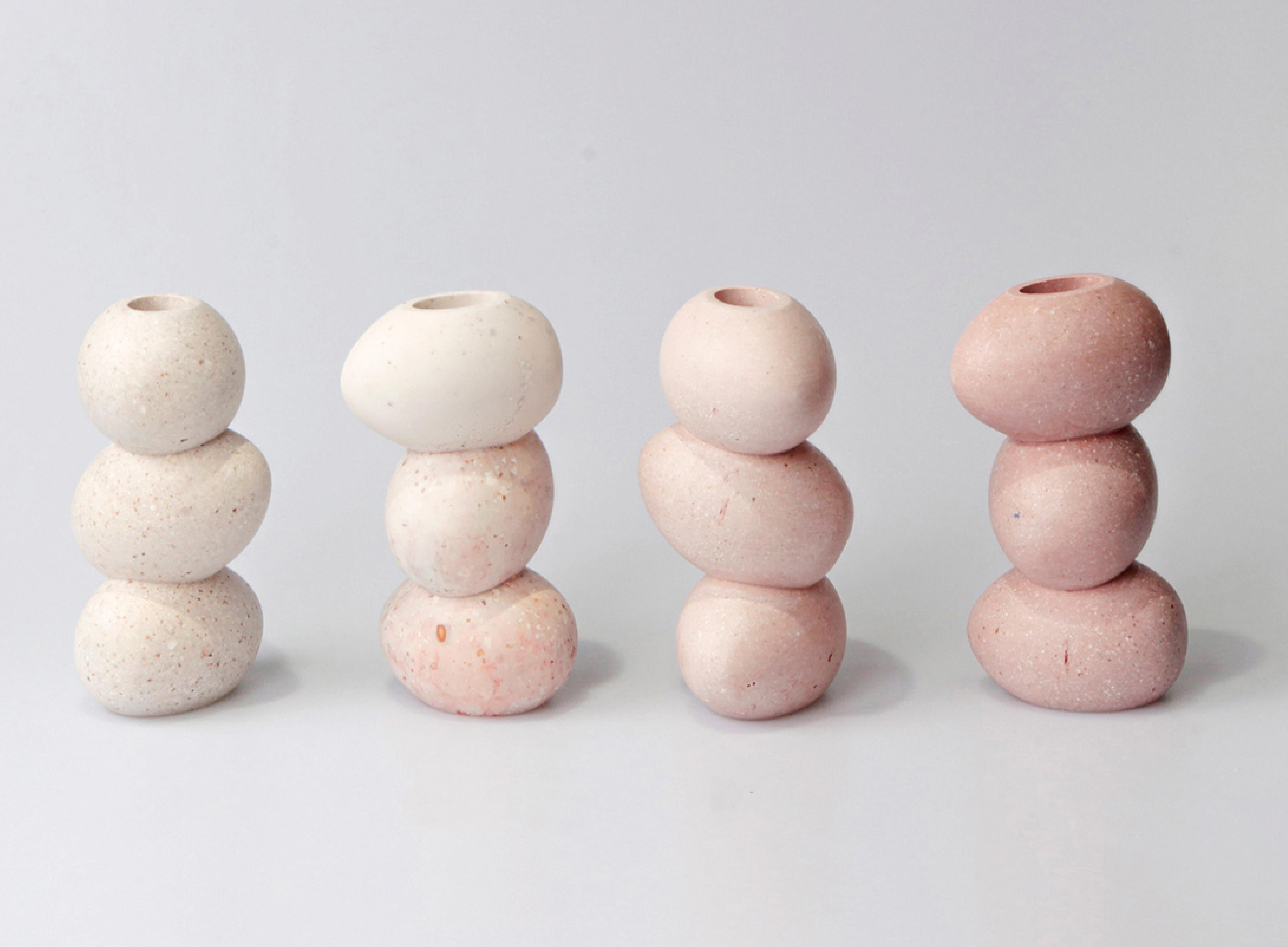 Shell Seo of 8 Eggshell Vases. From the Oygg series For Sale