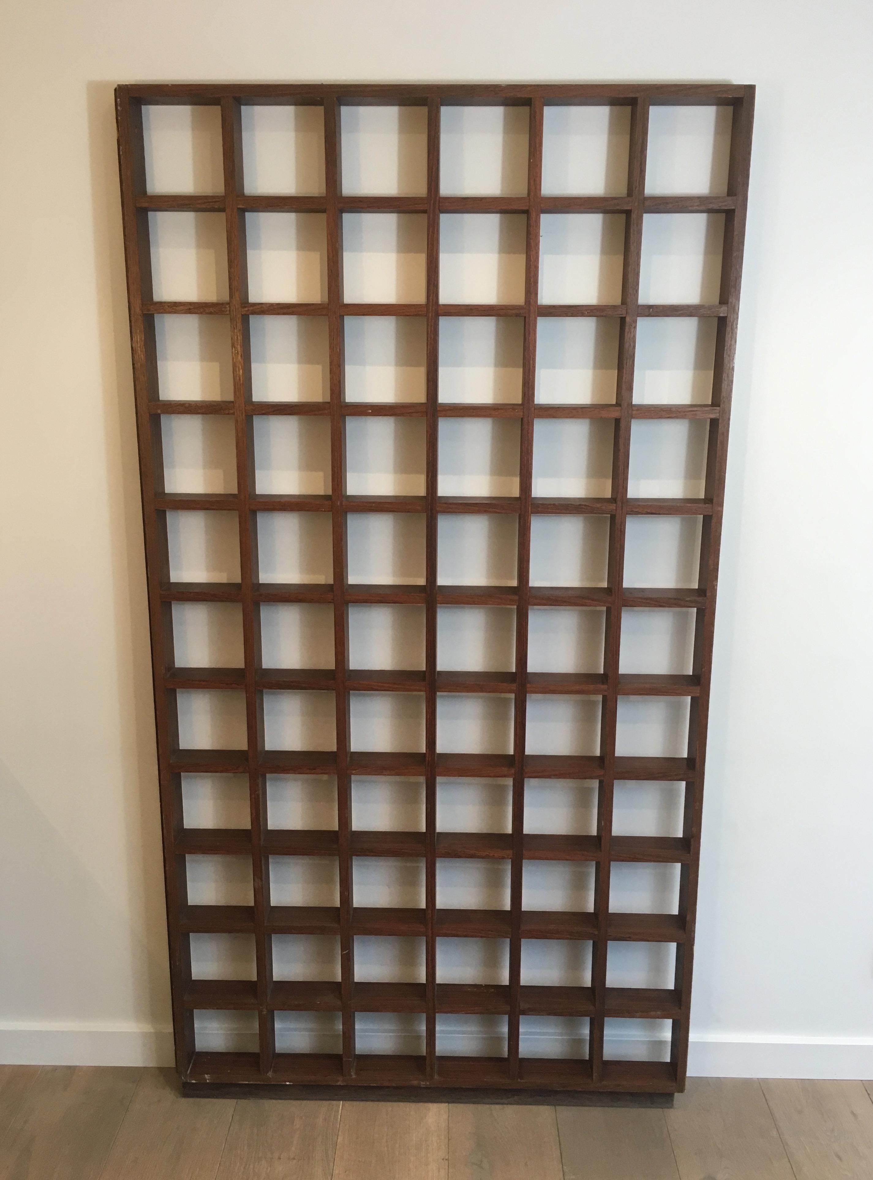 Separation Shelf Made of Exotic Wood, circa 1970 For Sale 11