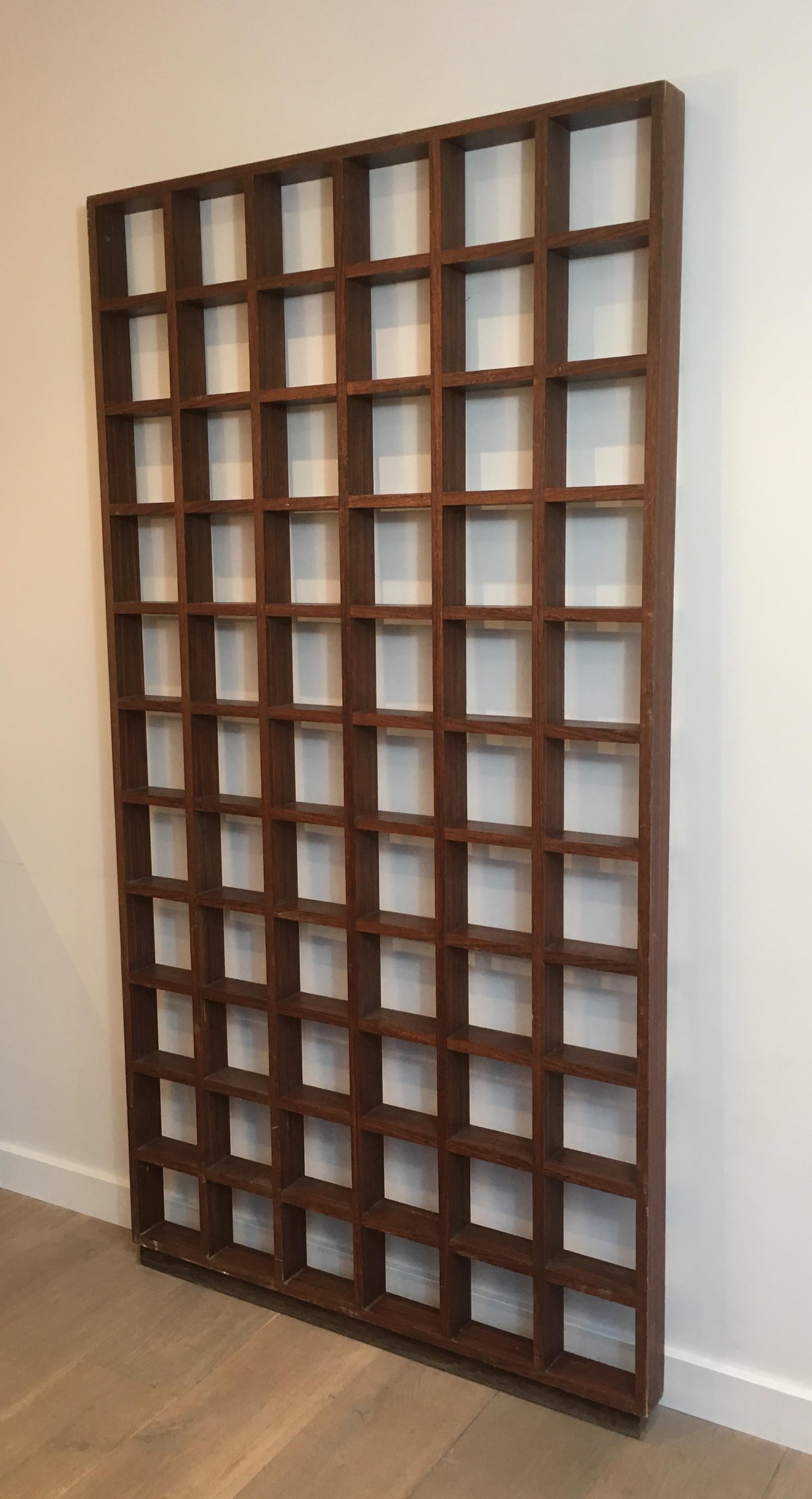 Separation Shelf Made of Exotic Wood, circa 1970 For Sale 12
