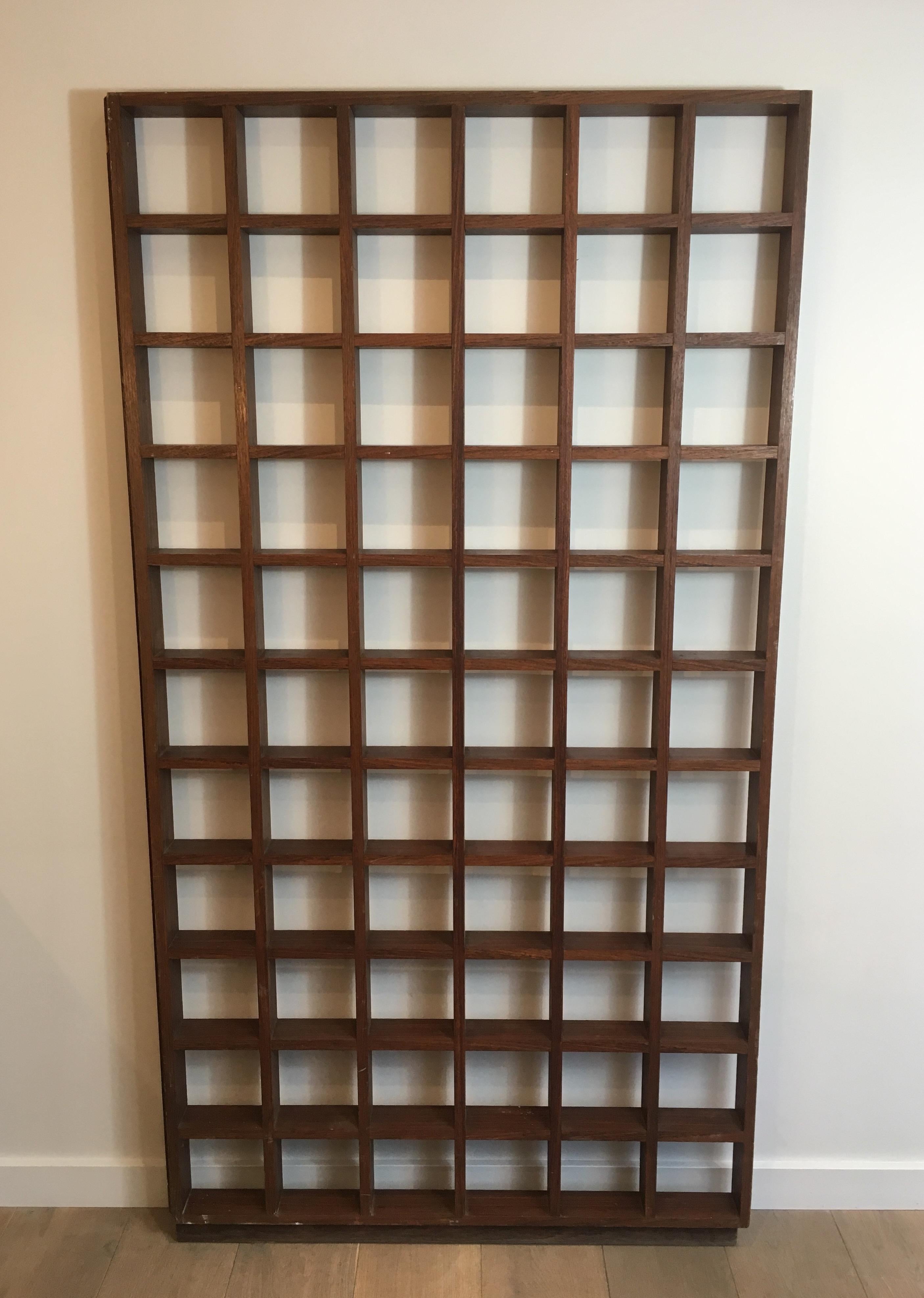 Separation Shelf Made of Exotic Wood, circa 1970 For Sale 14