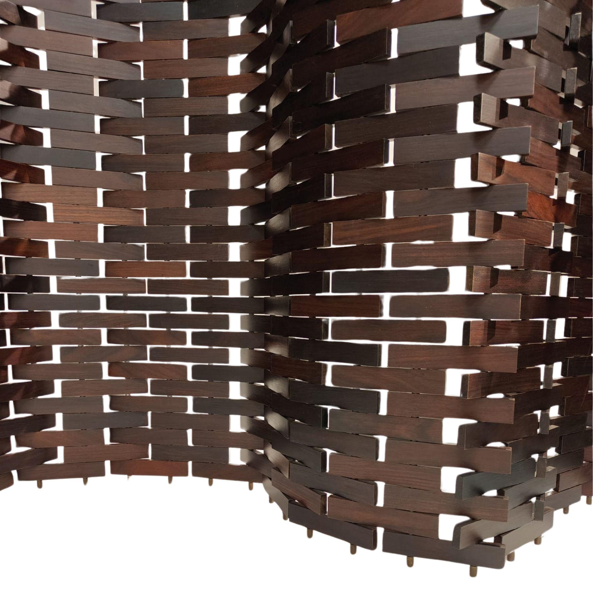 Separé in legno teak, manifattura italiana, anni '70/'80 ca. in vendita 2