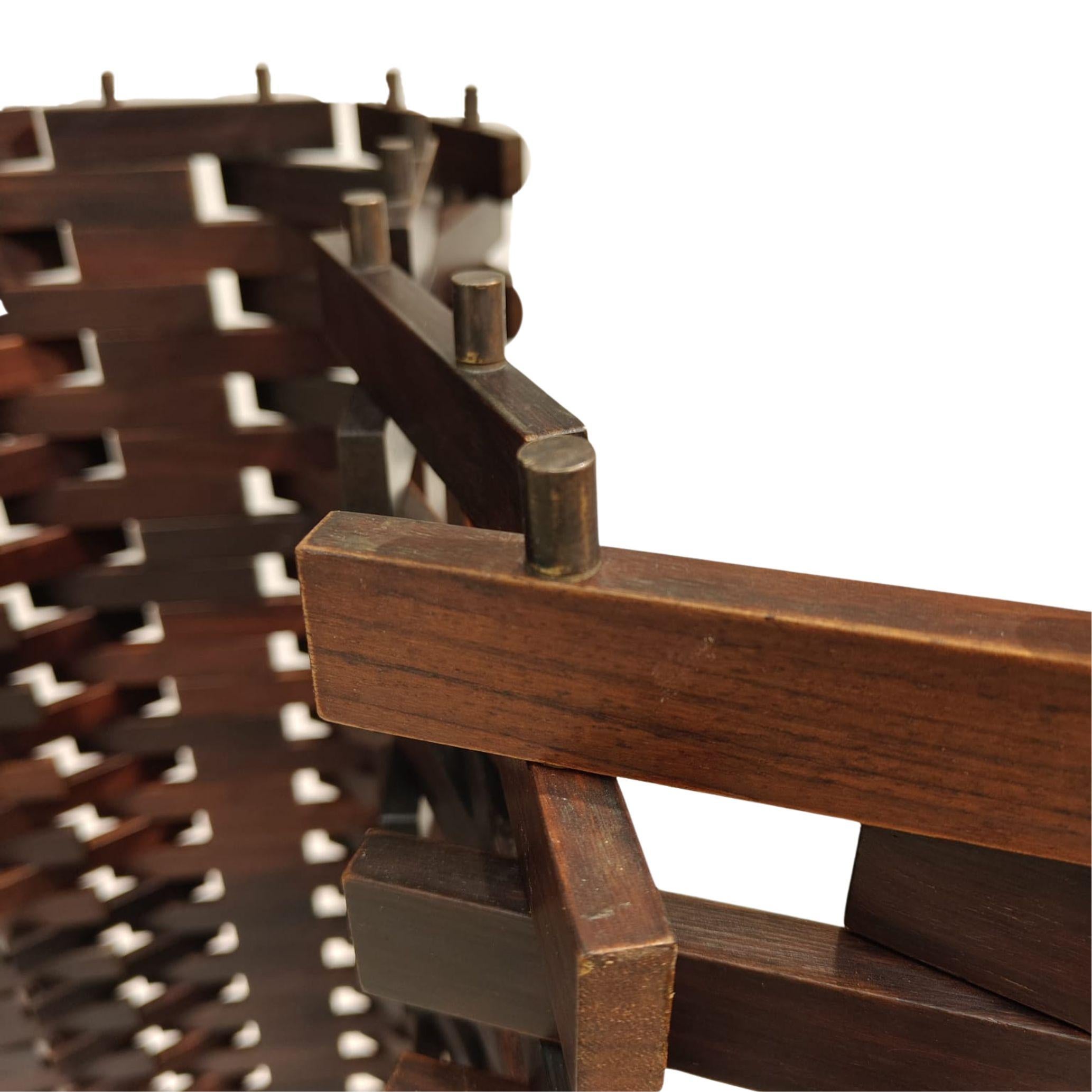 Separé in legno teak, manifattura italiana, anni '70/'80 ca. in vendita 6