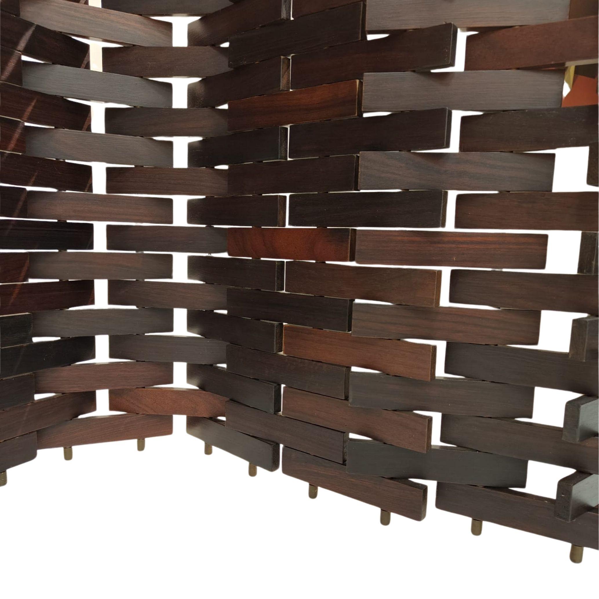 Separé in legno teak, manifattura italiana, anni '70/'80 ca. in vendita 9