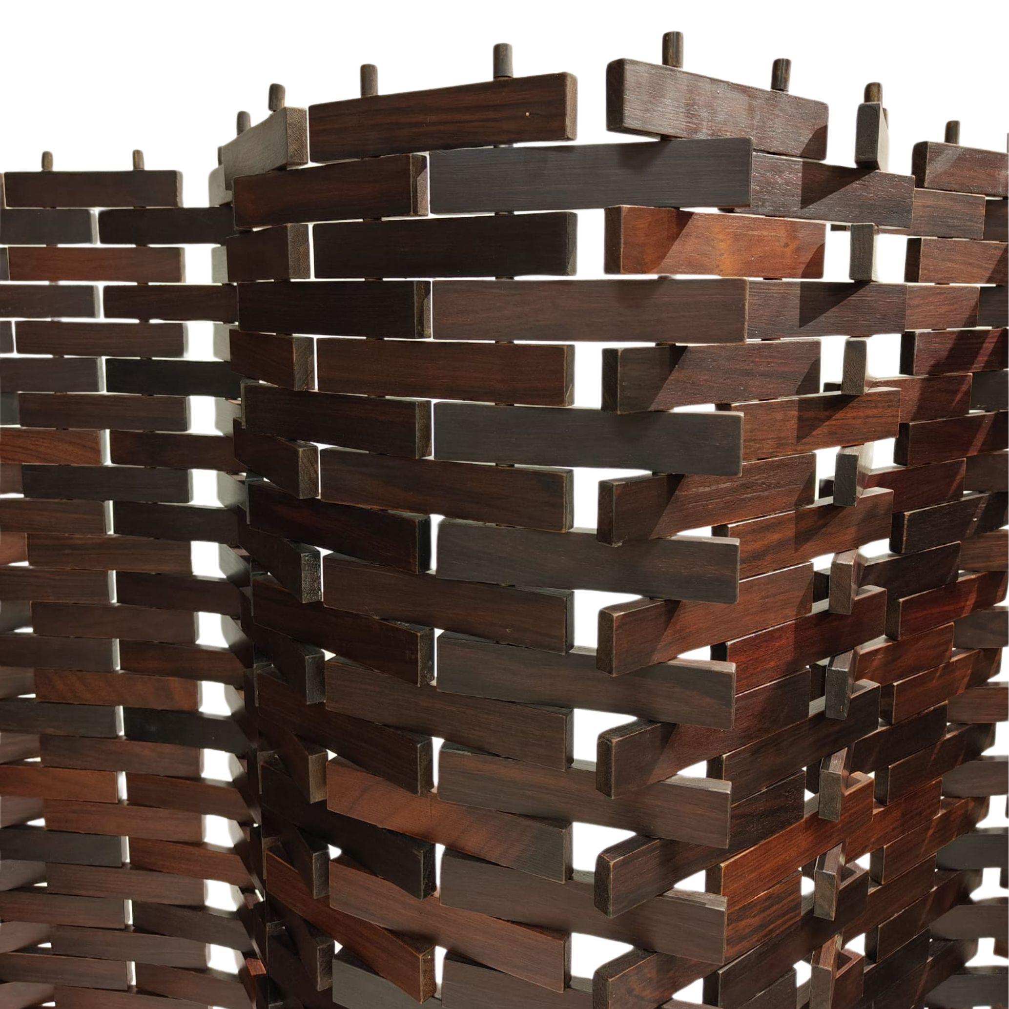 Separé in legno teak, manifattura italiana, anni '70/'80 ca. in vendita 1