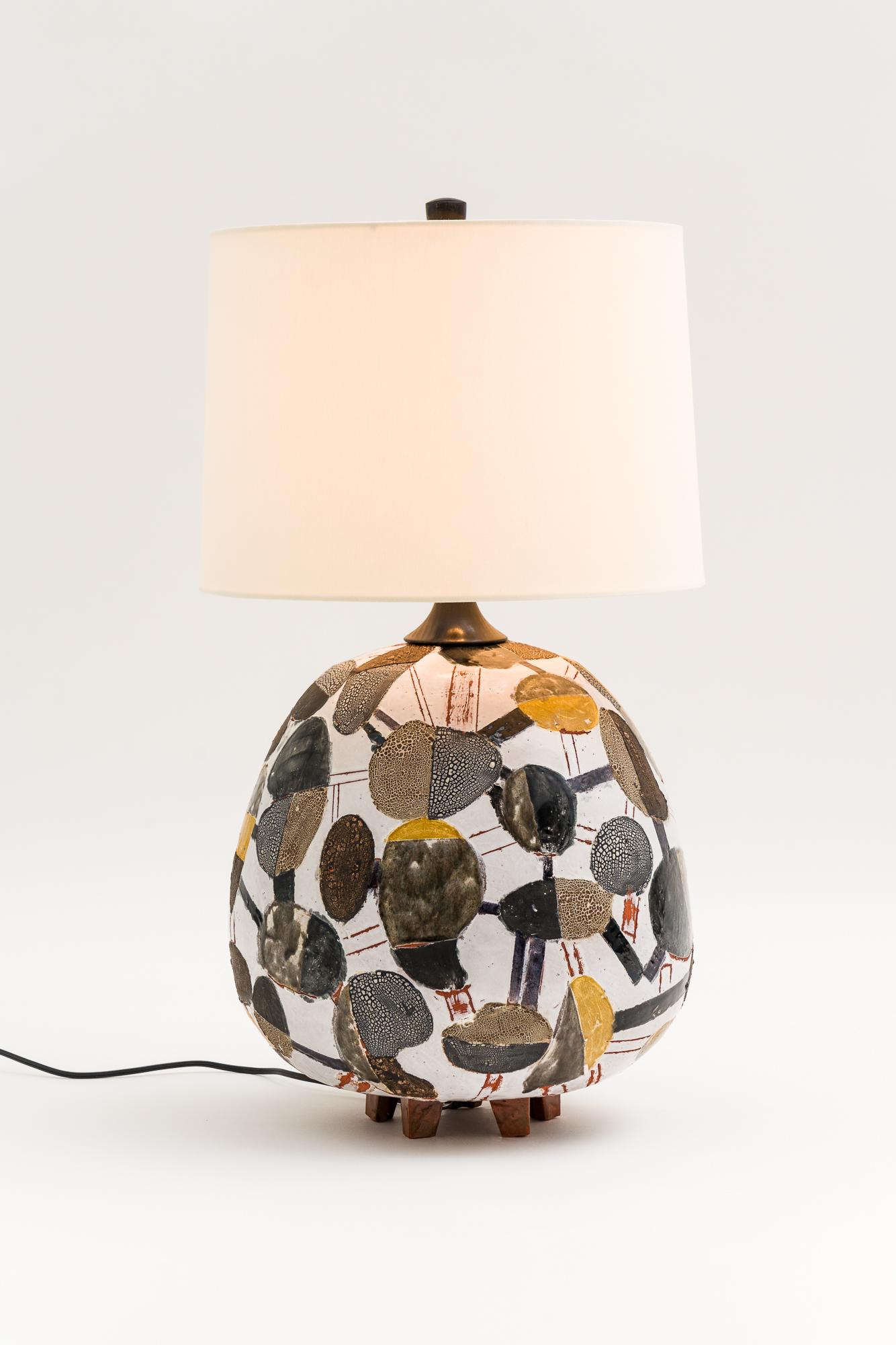 Modern Christopher Russell, Sepia Form Lamp, USA For Sale