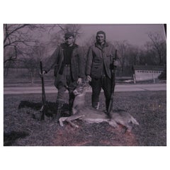 Sepia Photography of a C1930 New Jersey Hunt Scene wearing Flight Caps