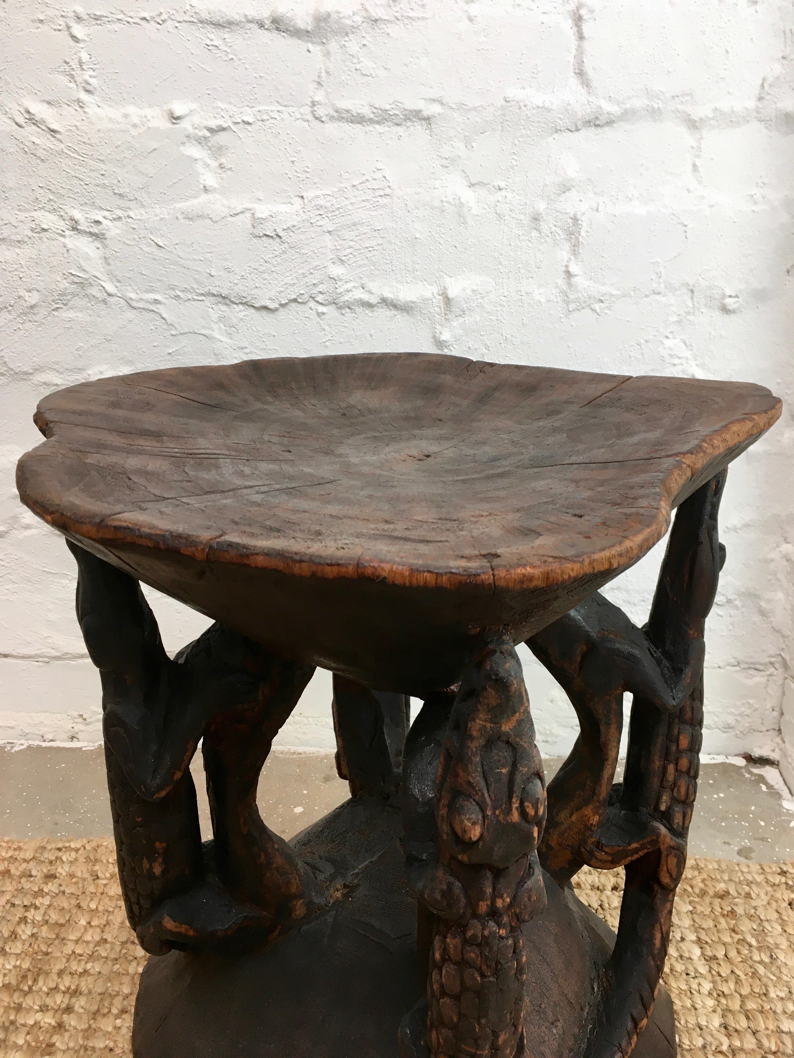 crocodile carved table