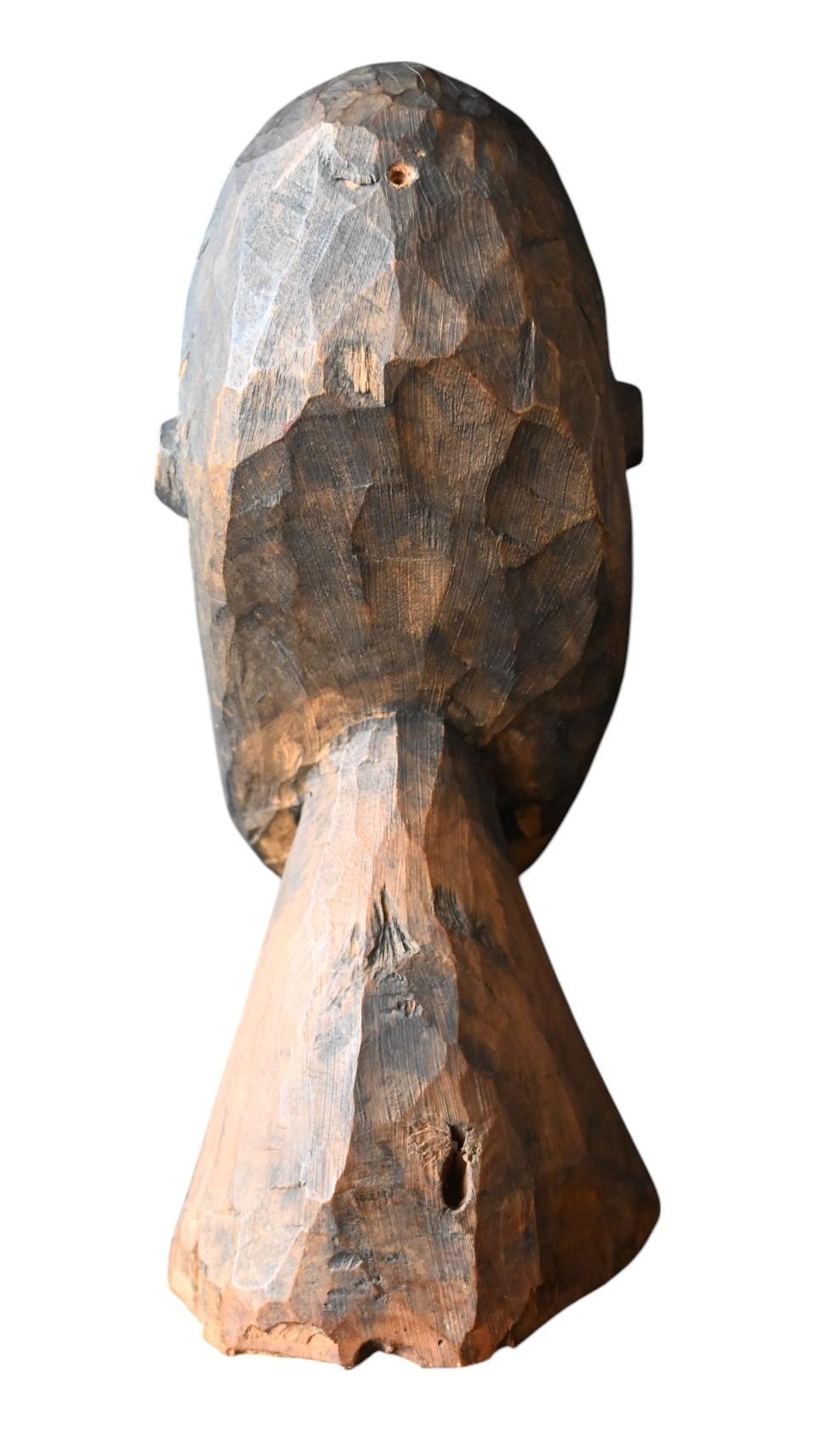 Hand-Carved Sepik River (Keram Region), Papua New Guinea Ancestral Bust, mid 20th century For Sale