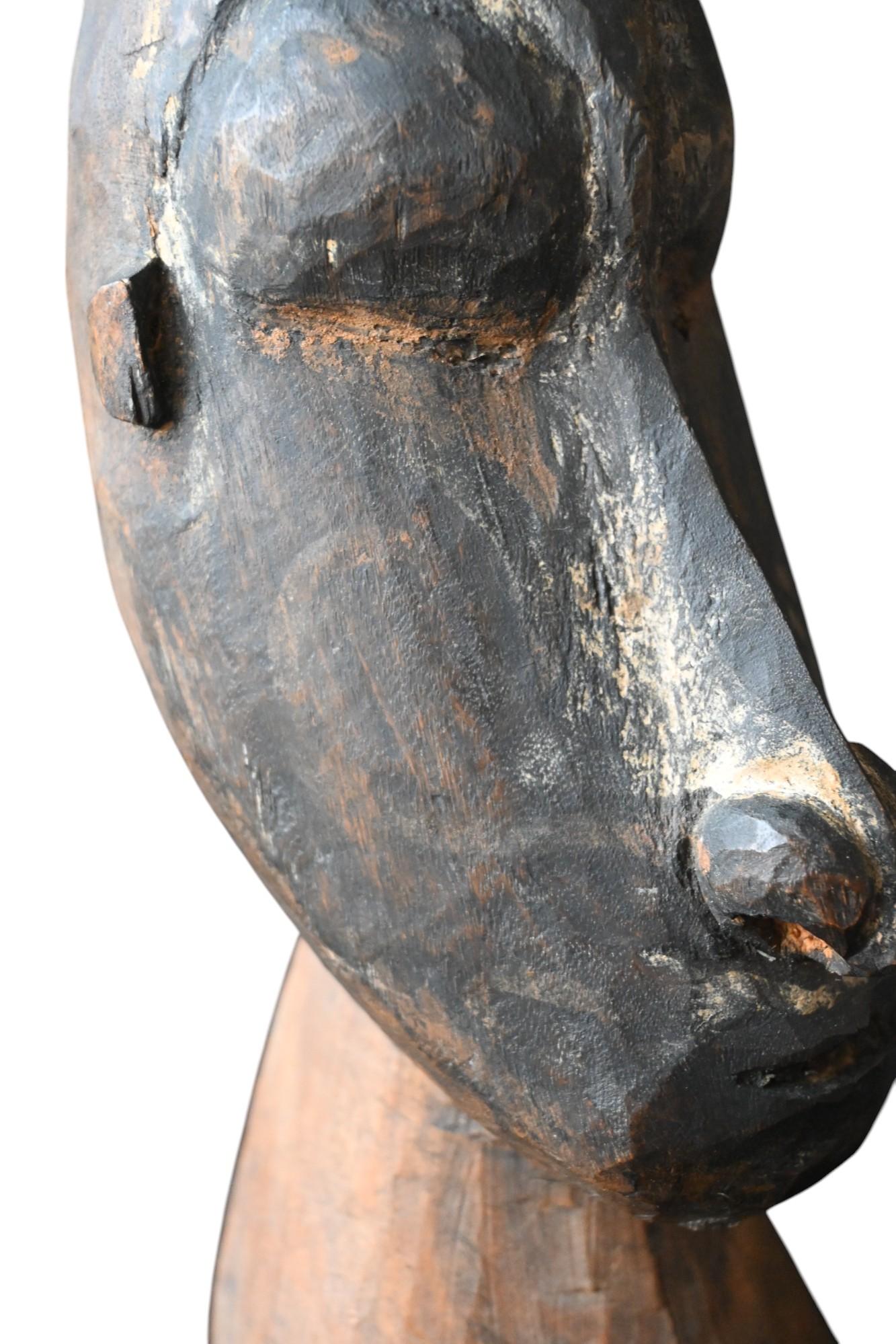 Sepik River (Keram Region), Papua New Guinea Ancestral Bust, mid 20th century In Good Condition For Sale In Bilzen, BE