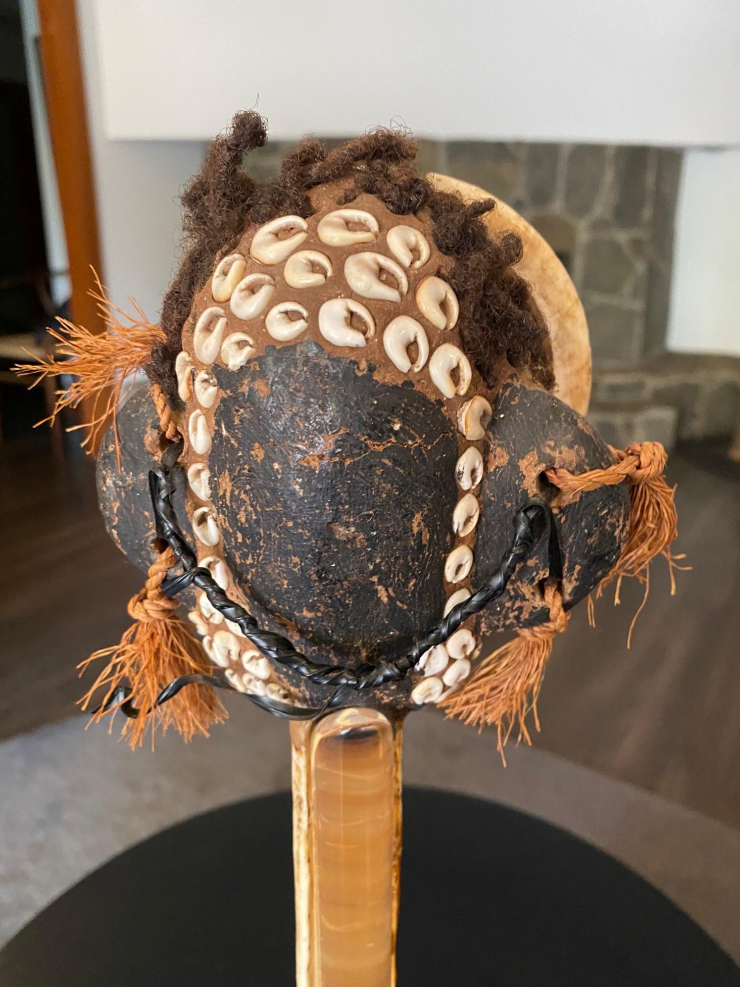 Popolo del fiume Sepik Papua &New Guinea Oceanico Primitivo Spirito Totem di Legno Figura in vendita 5