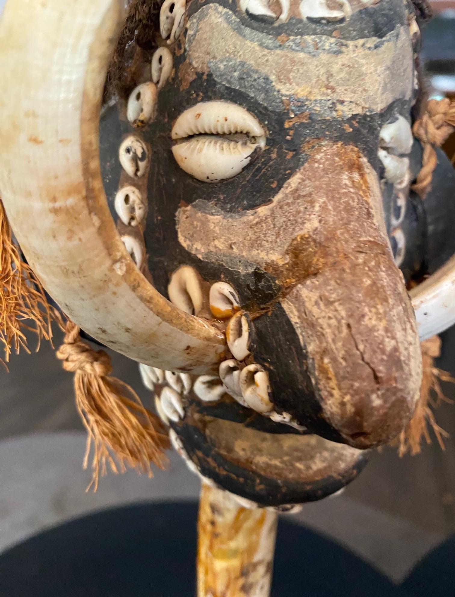 Popolo del fiume Sepik Papua &New Guinea Oceanico Primitivo Spirito Totem di Legno Figura in vendita 10