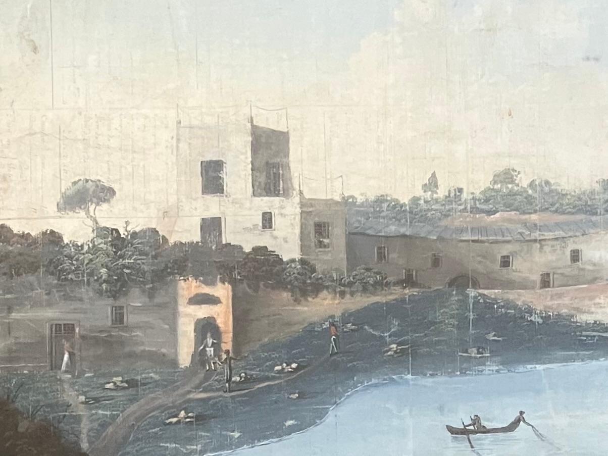 Sepolgro di Agreppina, neapolitanische Guoache, 1790er Jahre im Zustand „Gut“ im Angebot in New York, NY