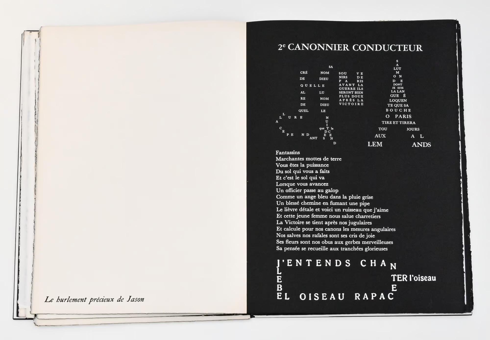 Sept Calligrammes d'Apollinaire 1967 Ossip Zadkine en vente 8