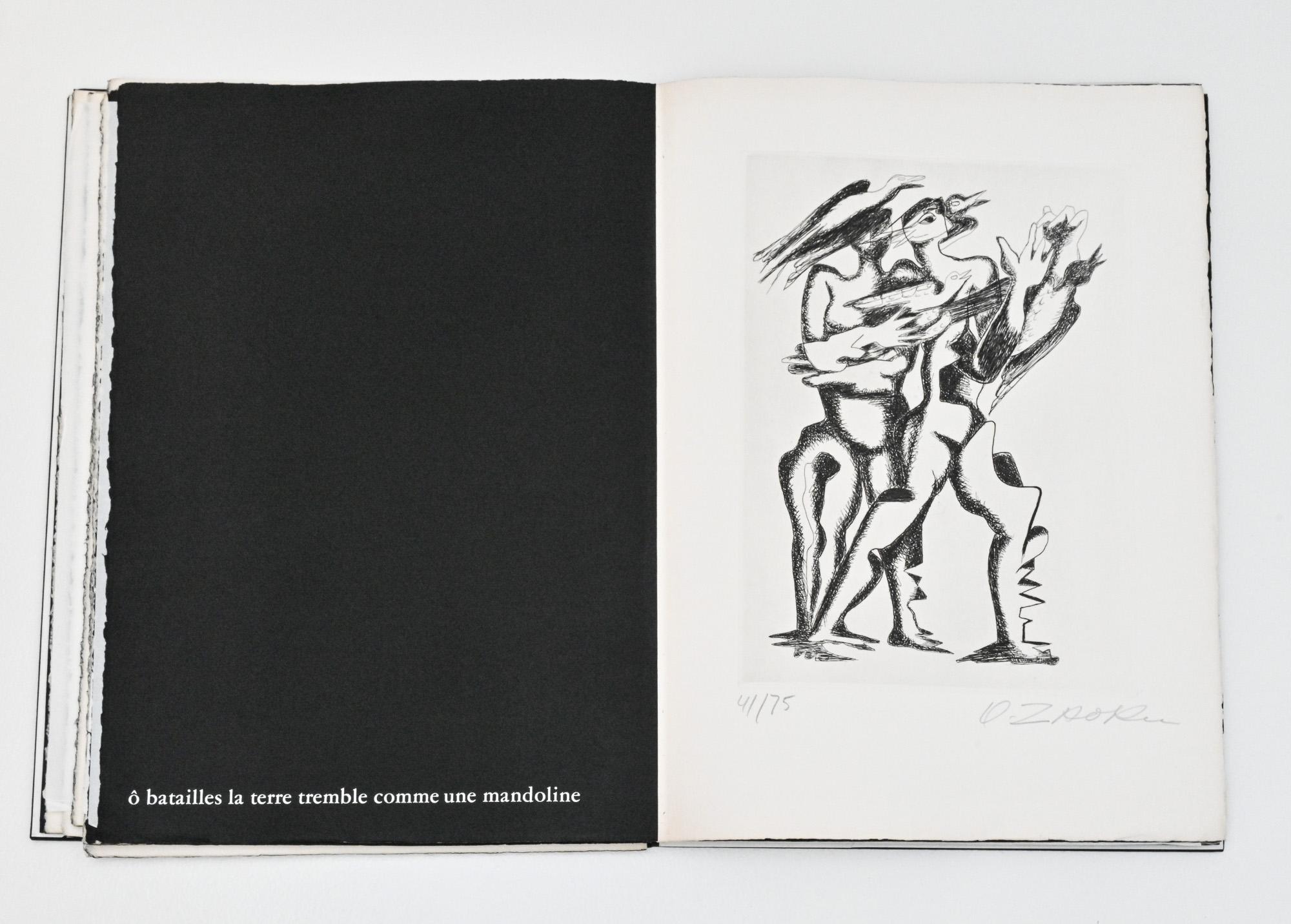 Sept Calligrammes d'Apollinaire 1967 Ossip Zadkine en vente 10