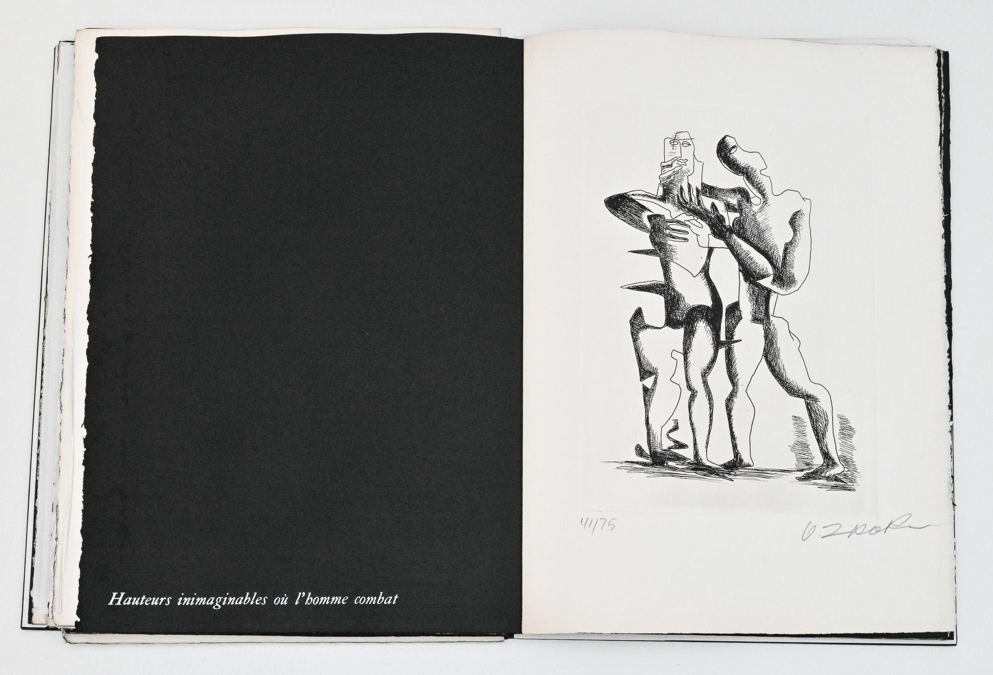 Sept Calligrammes d'Apollinaire 1967 Ossip Zadkine en vente 11