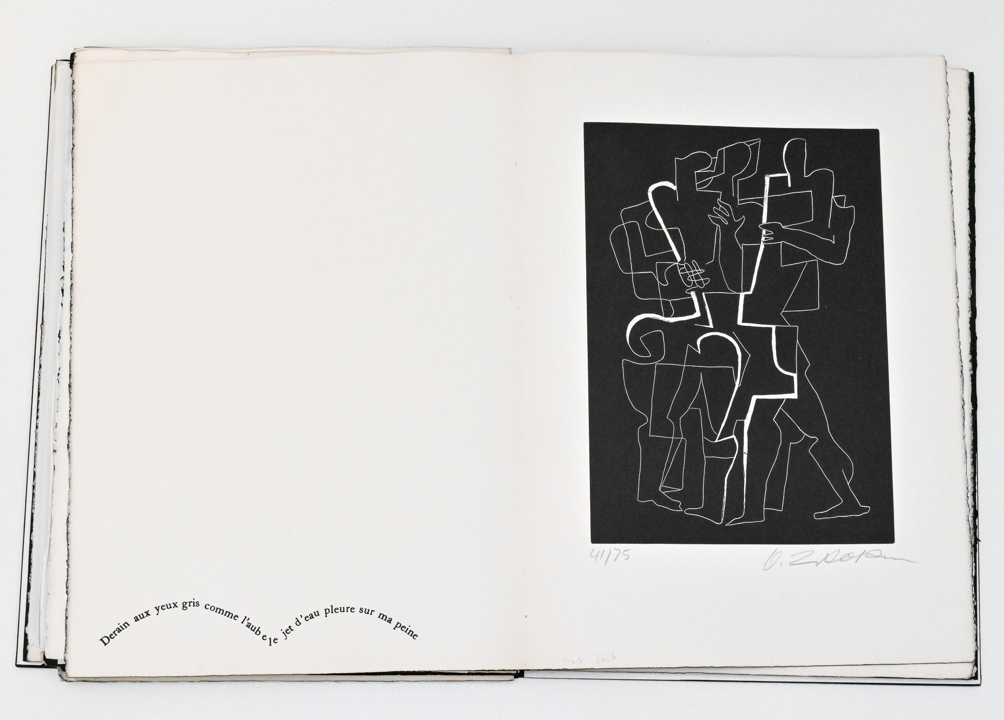 Sept Calligrammes d'Apollinaire 1967 Ossip Zadkine en vente 13