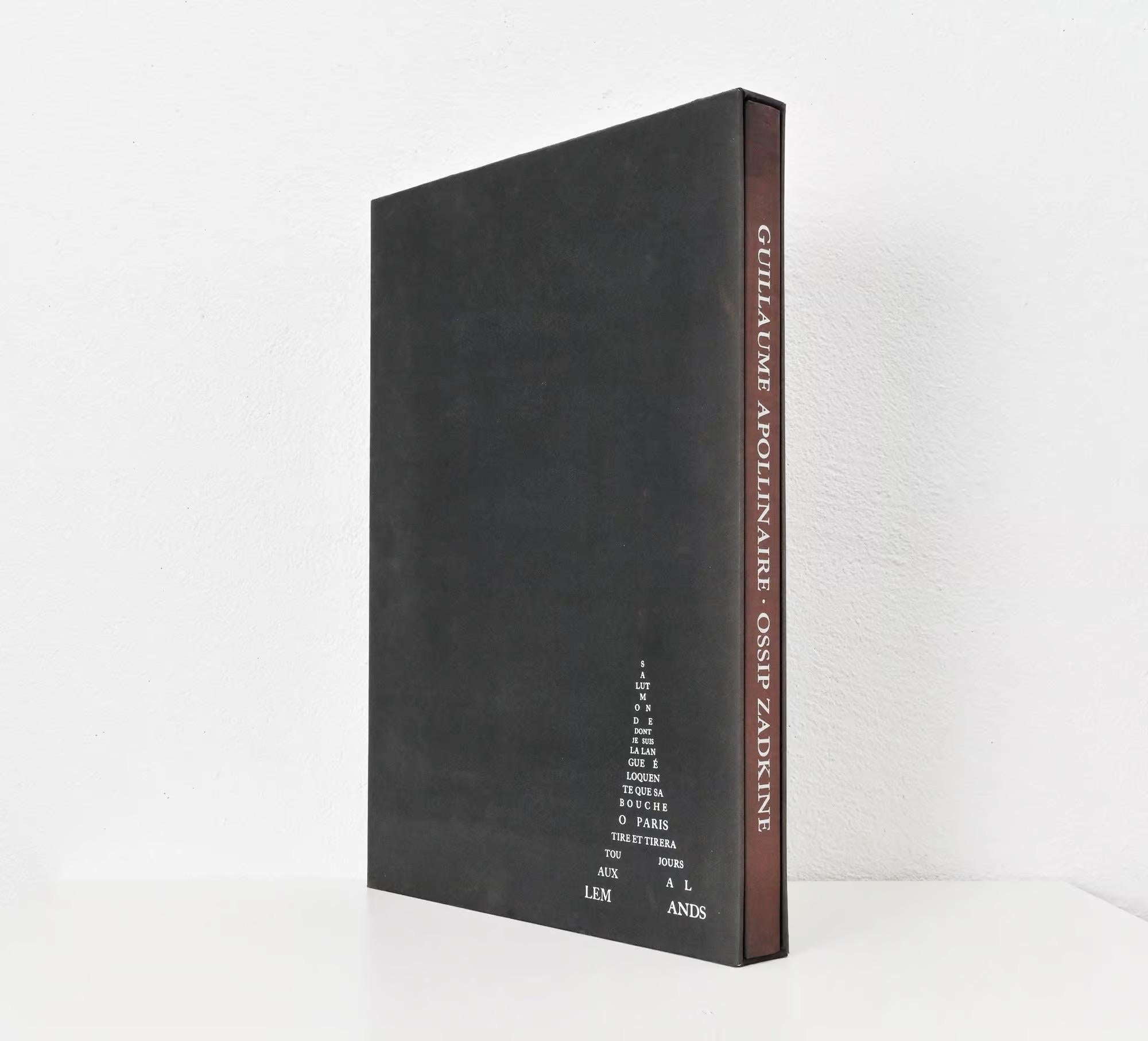 Moderne Sept Calligrammes d'Apollinaire 1967 Ossip Zadkine en vente