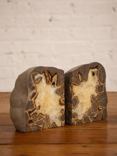 Septarian 'Dragon Stone' Bookends, a Pair