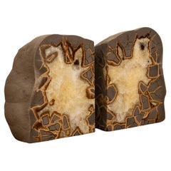 Septarian 'Dragon Stone' Bookends, a Pair