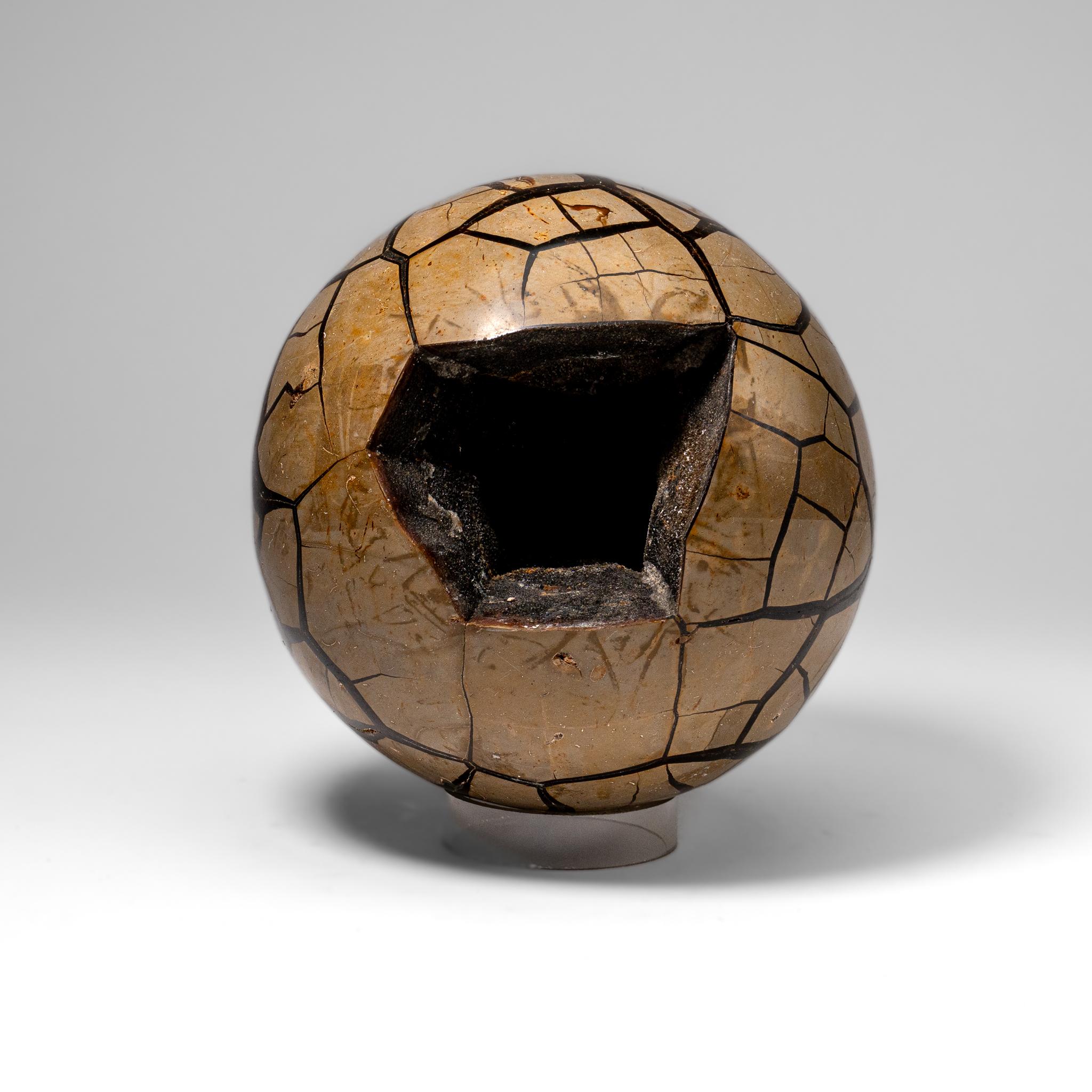 XXI secolo e contemporaneo Sfera di geode druzico settariano dal Madagascar (16,5 libbre) in vendita