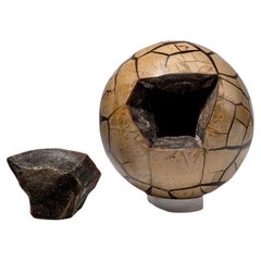 Septarian Druzy Geode Sphere from Madagascar (16.5 lbs)