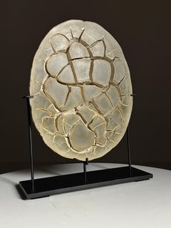 Septarian Nodule on custom stand