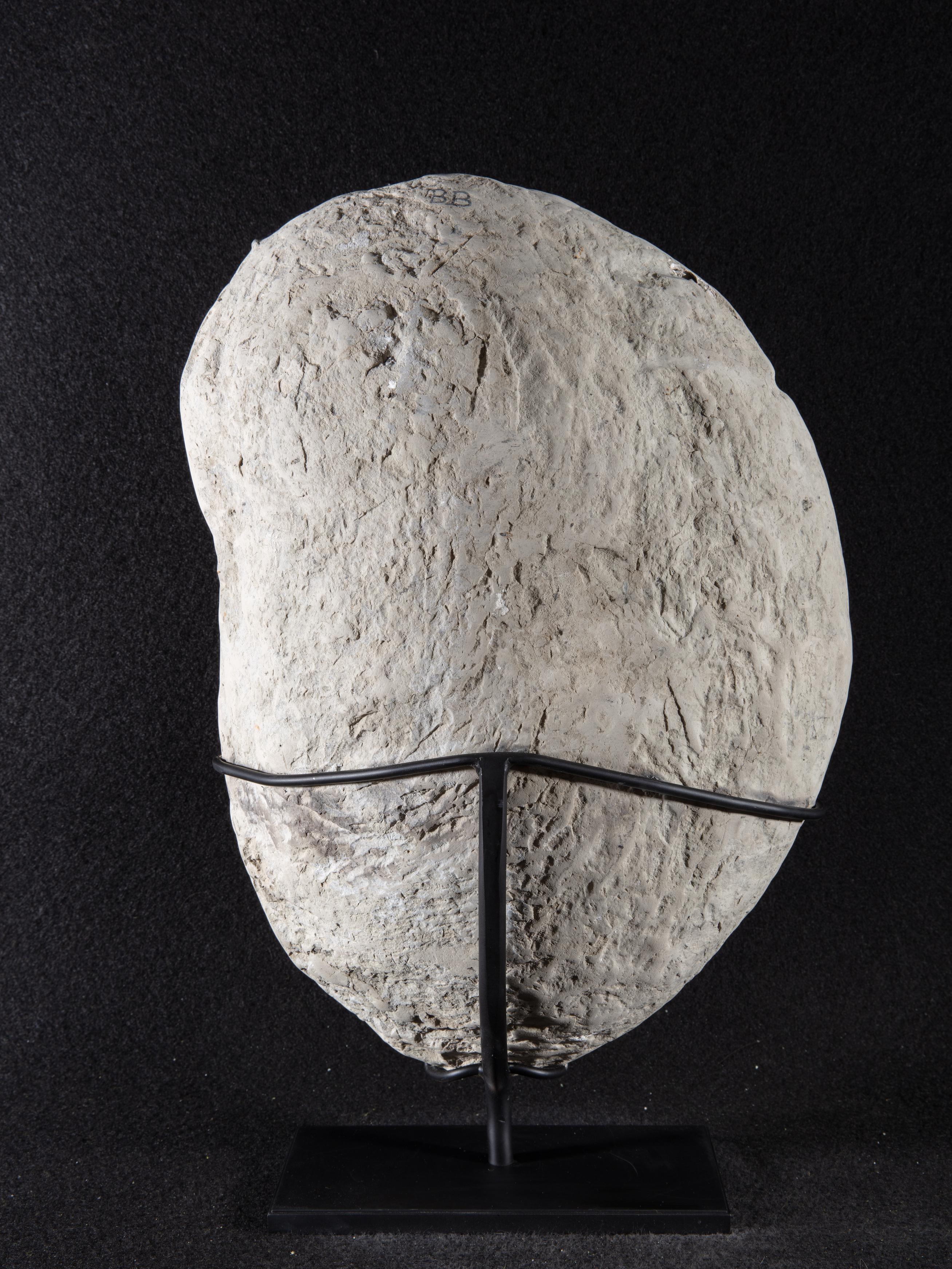 Belgian Septarian on Custom Made Metal Base For Sale