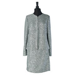 Sequin and lurex tweed evening skirt-suit CHANEL by Virginie Viard