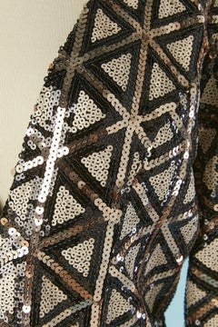 Sequin cocktail dress wrapped on the hips and draped AKIRA