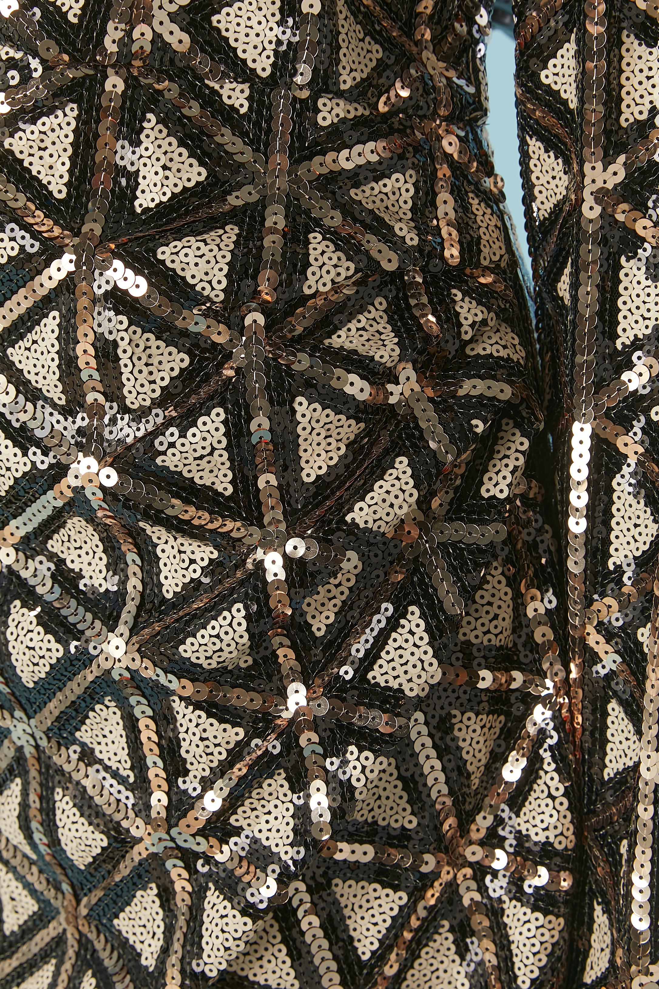 Sequin cocktail dress wrapped on the hips and draped AKIRA In Excellent Condition For Sale In Saint-Ouen-Sur-Seine, FR