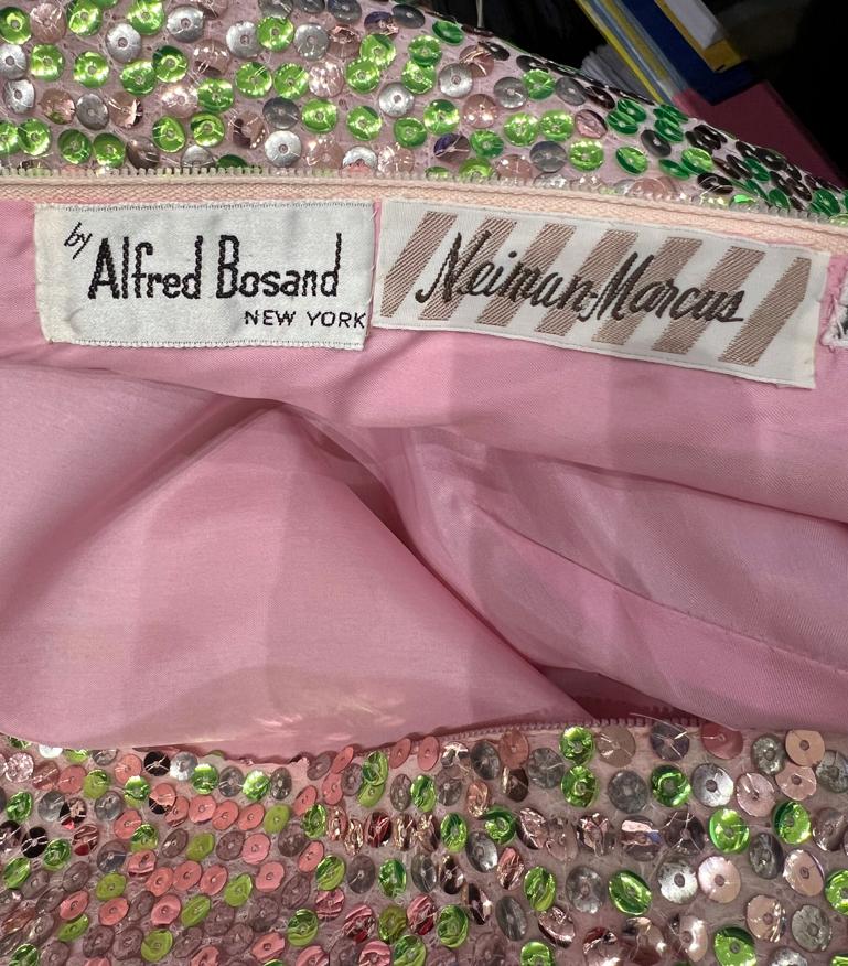Sequin jacket and dress ensemble Alfred Bosand For Sale 5