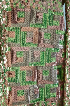 Sequin jacket and dress ensemble Alfred Bosand