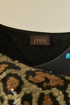 Sequin mini cocktail dress with animal pattern GIANFRANCO FERRÉ JEANS