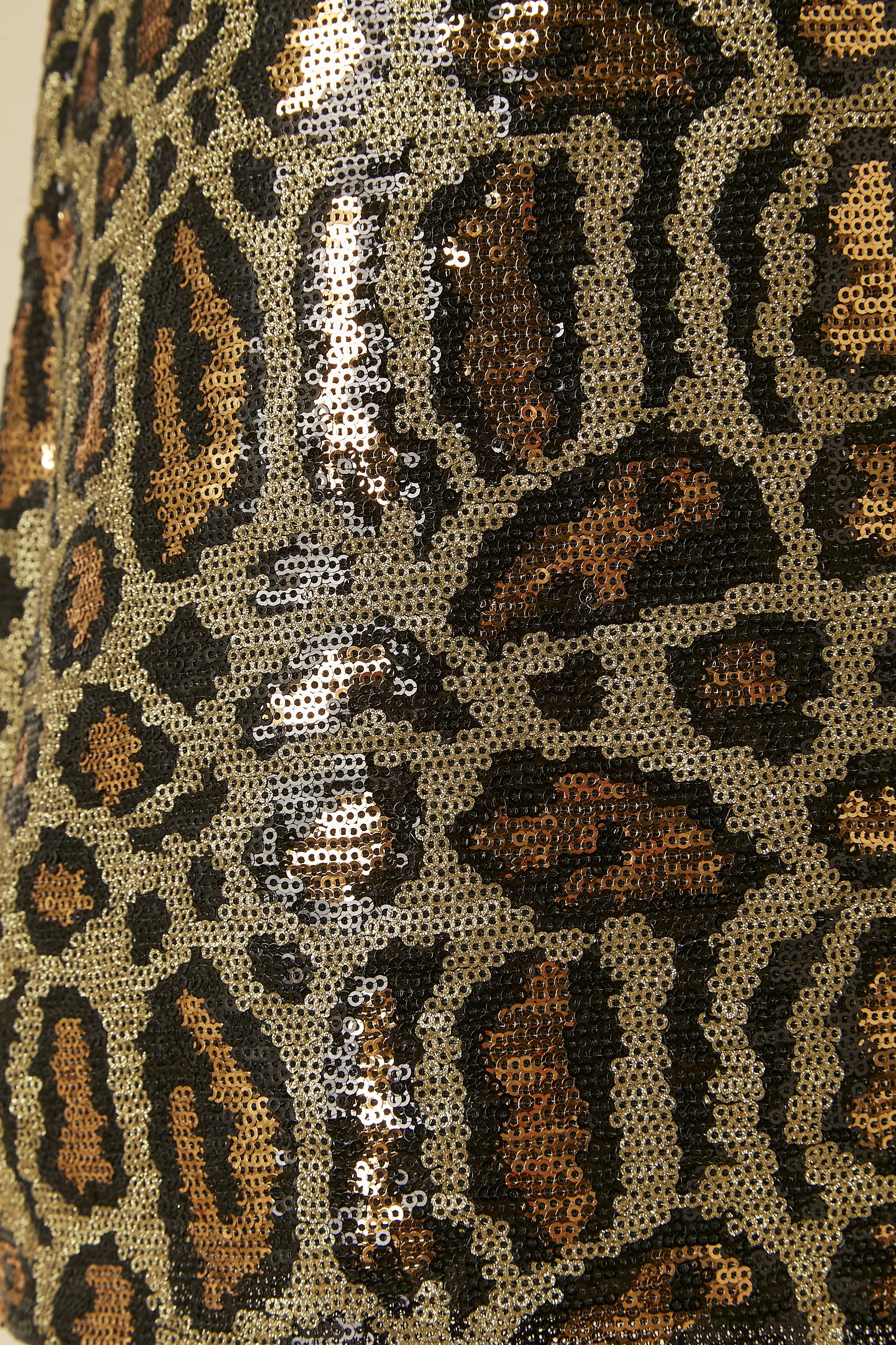 Mini robe de cocktail à paillettes avec motif animalier GIANFRANCO FERRÉ JEANS Pour femmes en vente