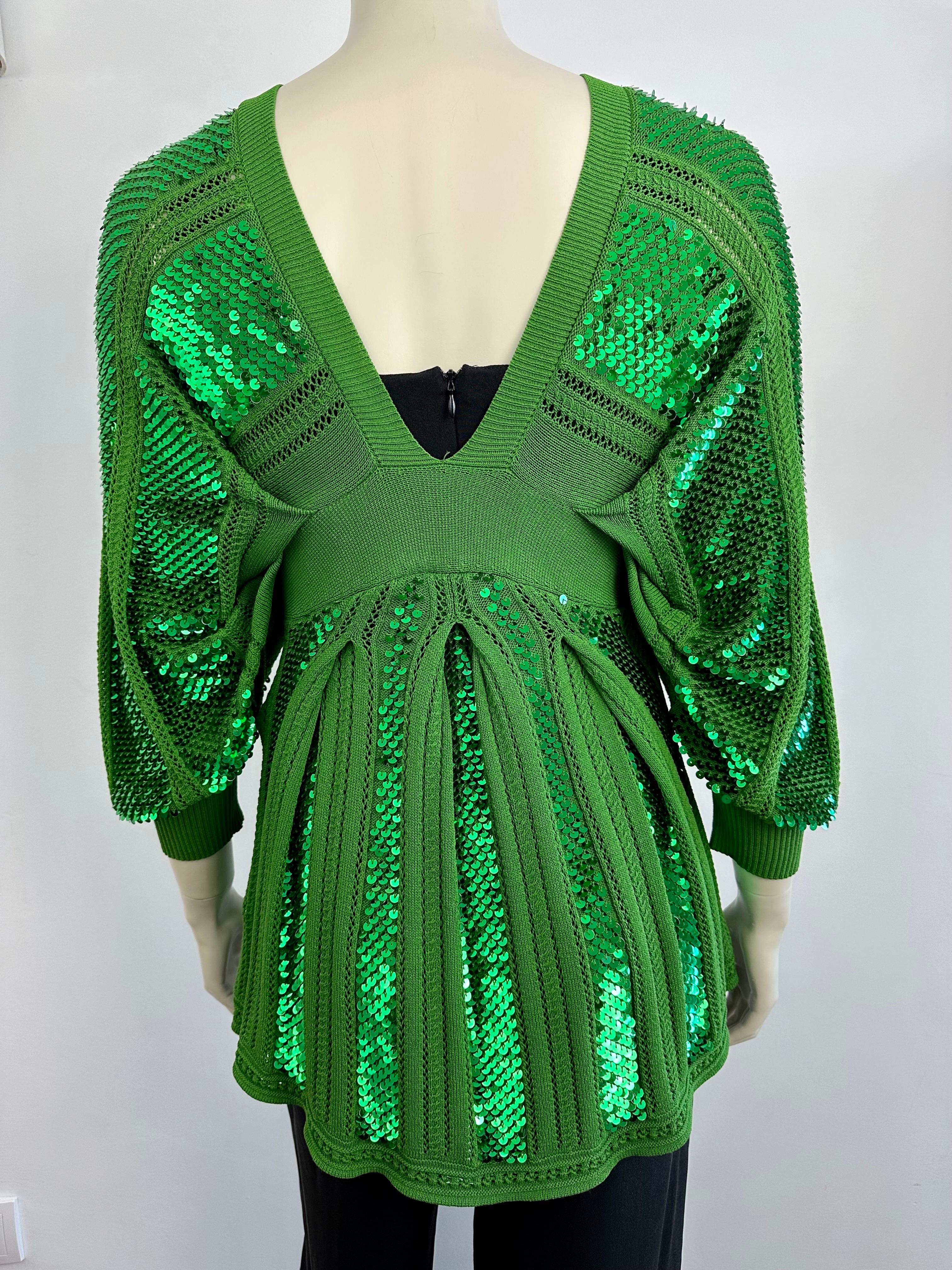 Sequin tunic top Kenzo Défilé In Good Condition For Sale In L'ESCALA, ES
