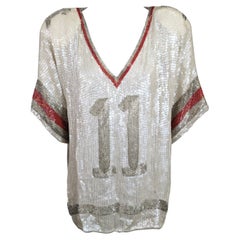 Camiseta de fútbol "11" con lentejuelas