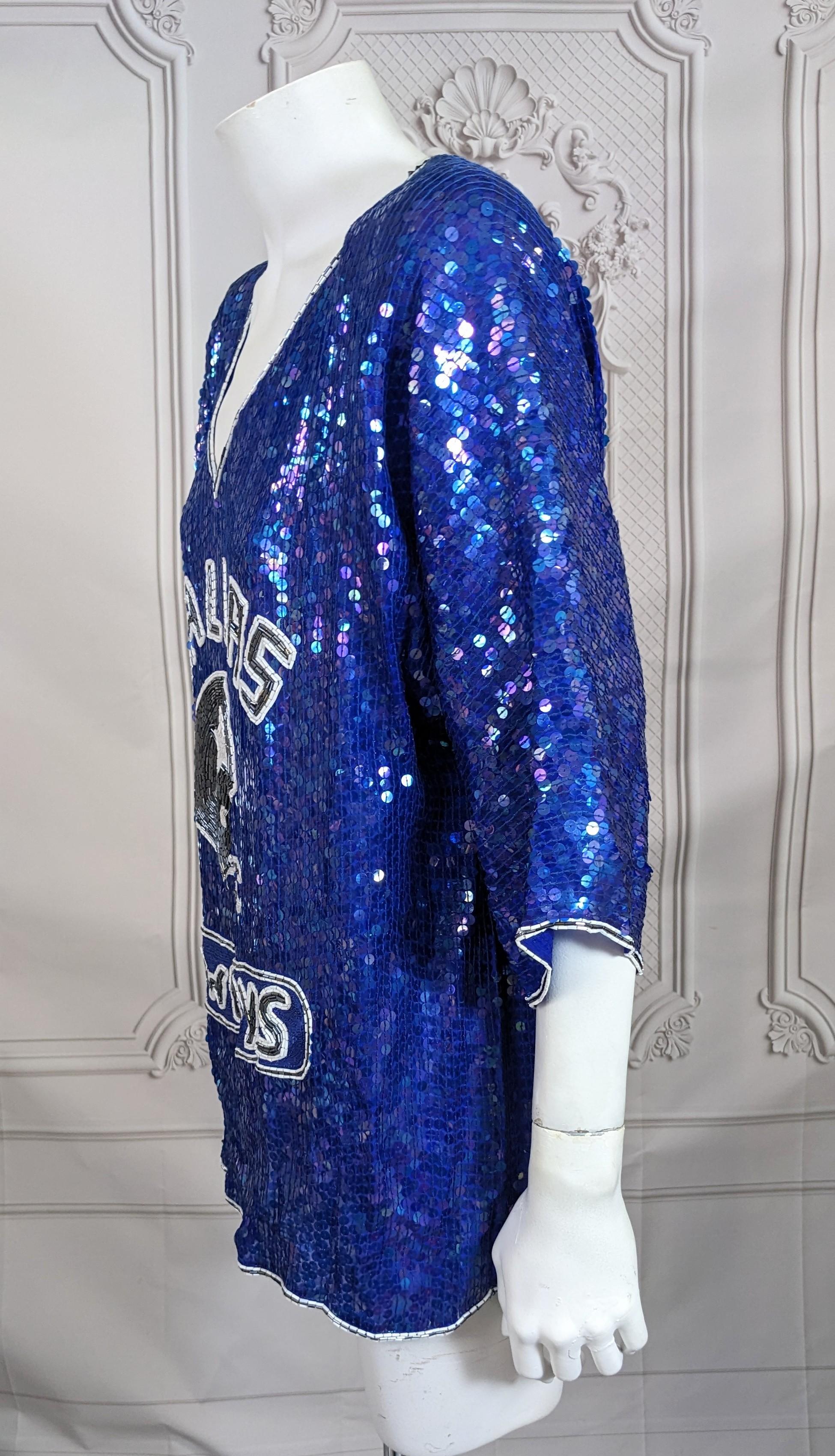 Maillot de football pailleté des Dallas Cowboys Bon état - En vente à New York, NY