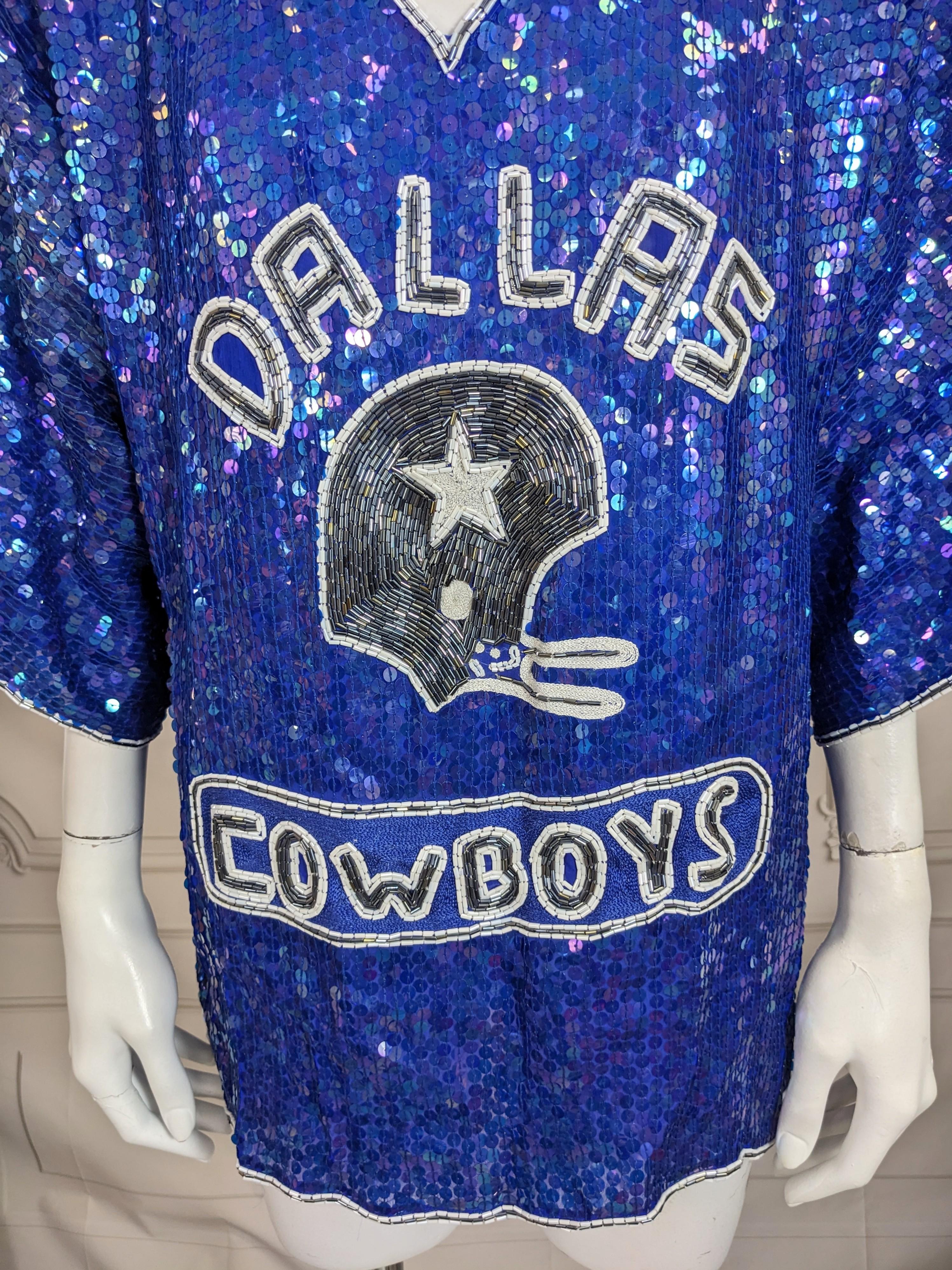 Maillot de football pailleté des Dallas Cowboys en vente 1