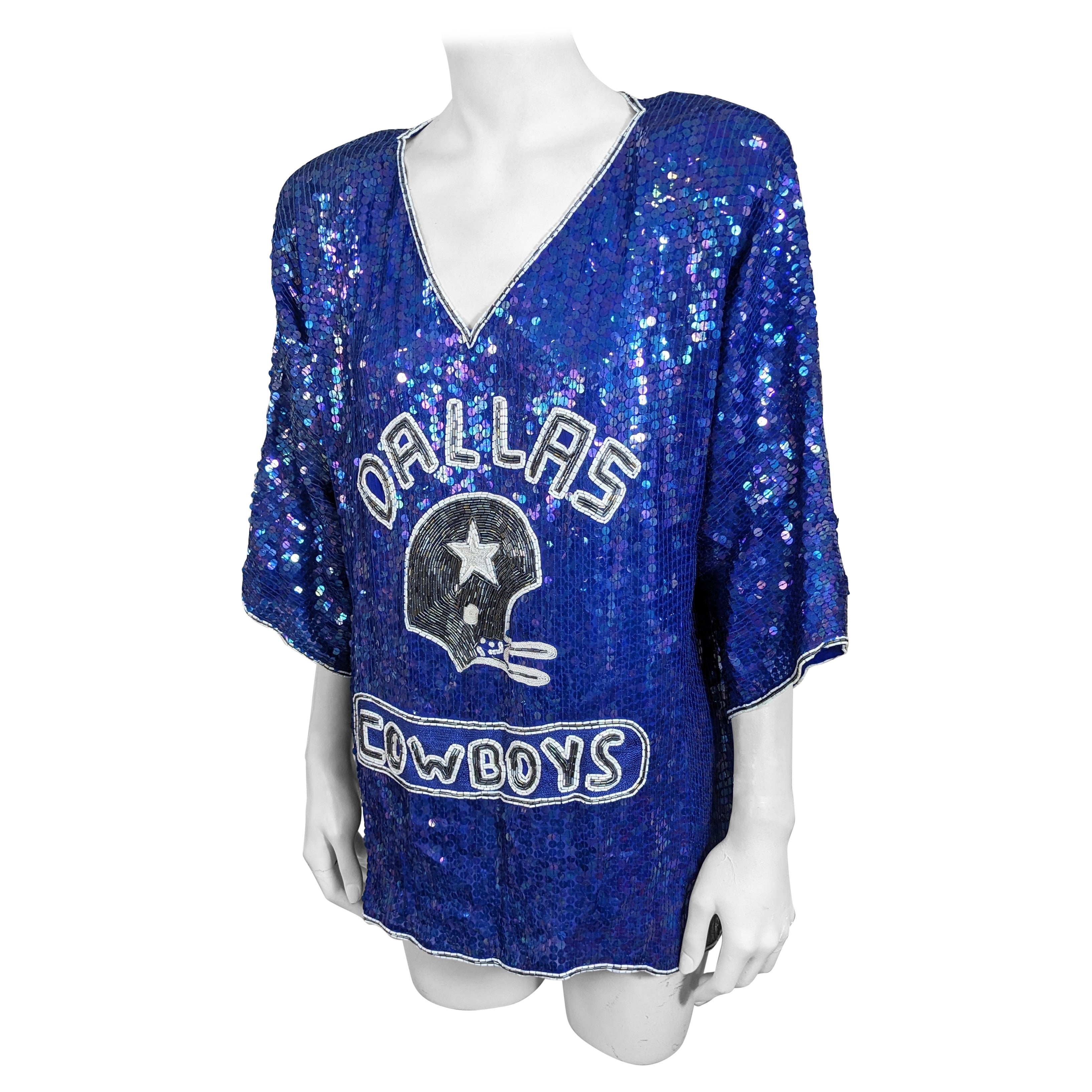 Maillot de football pailleté des Dallas Cowboys