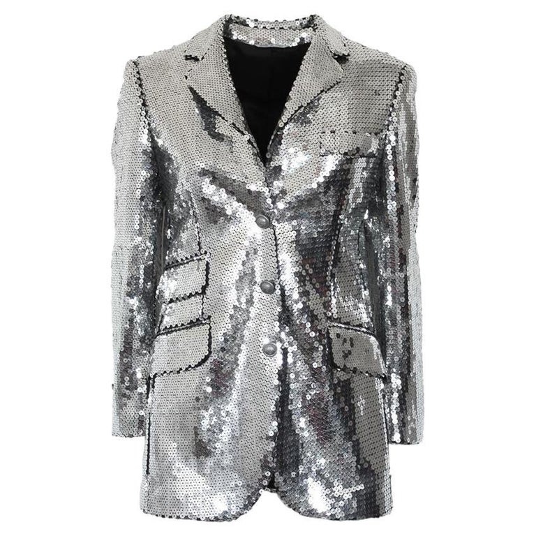 Moschino Sequins jacket size 40 For Sale at 1stDibs