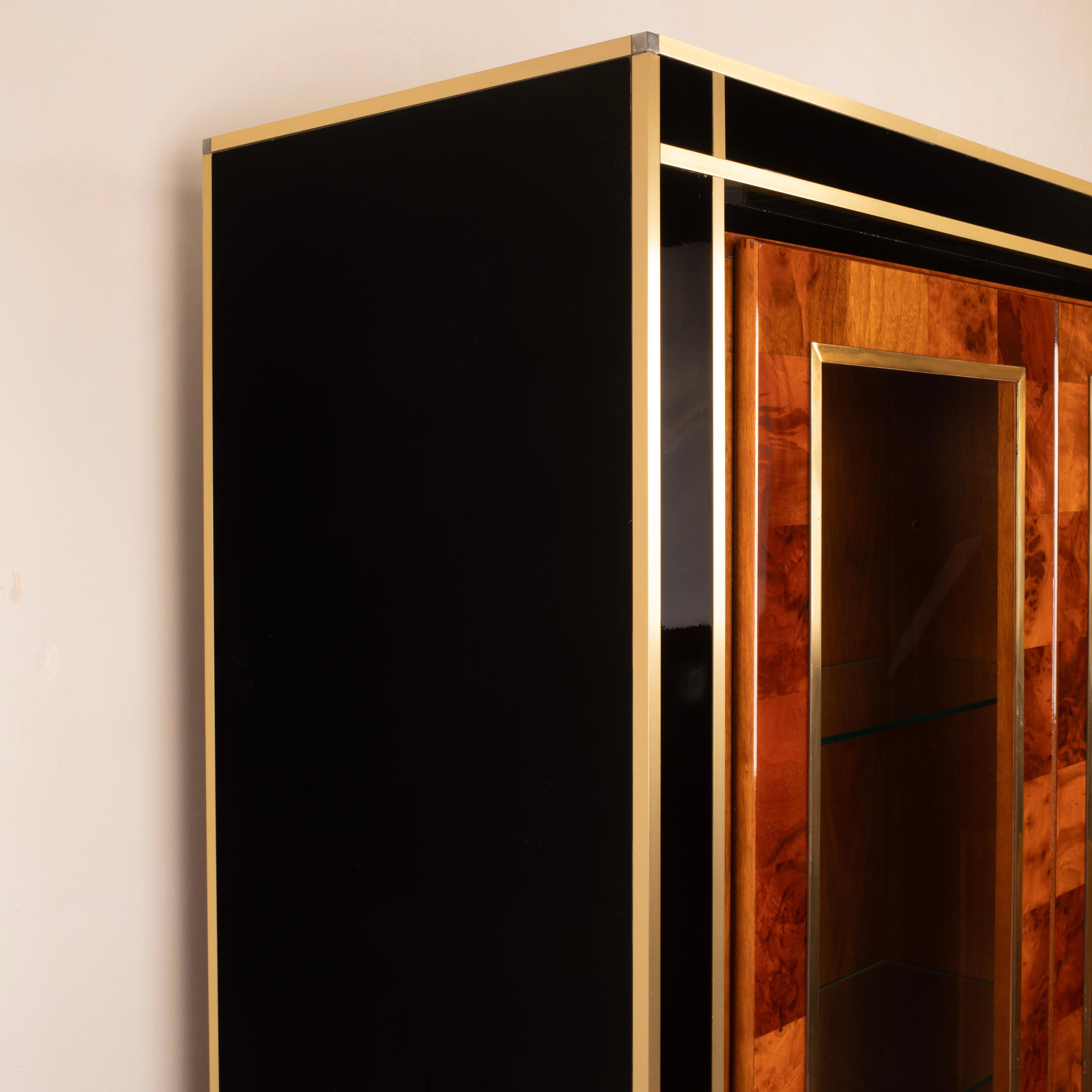 Sequoia Burl Bar Cabinet by Willy Rizzo for Mario Sabot in vendita 4